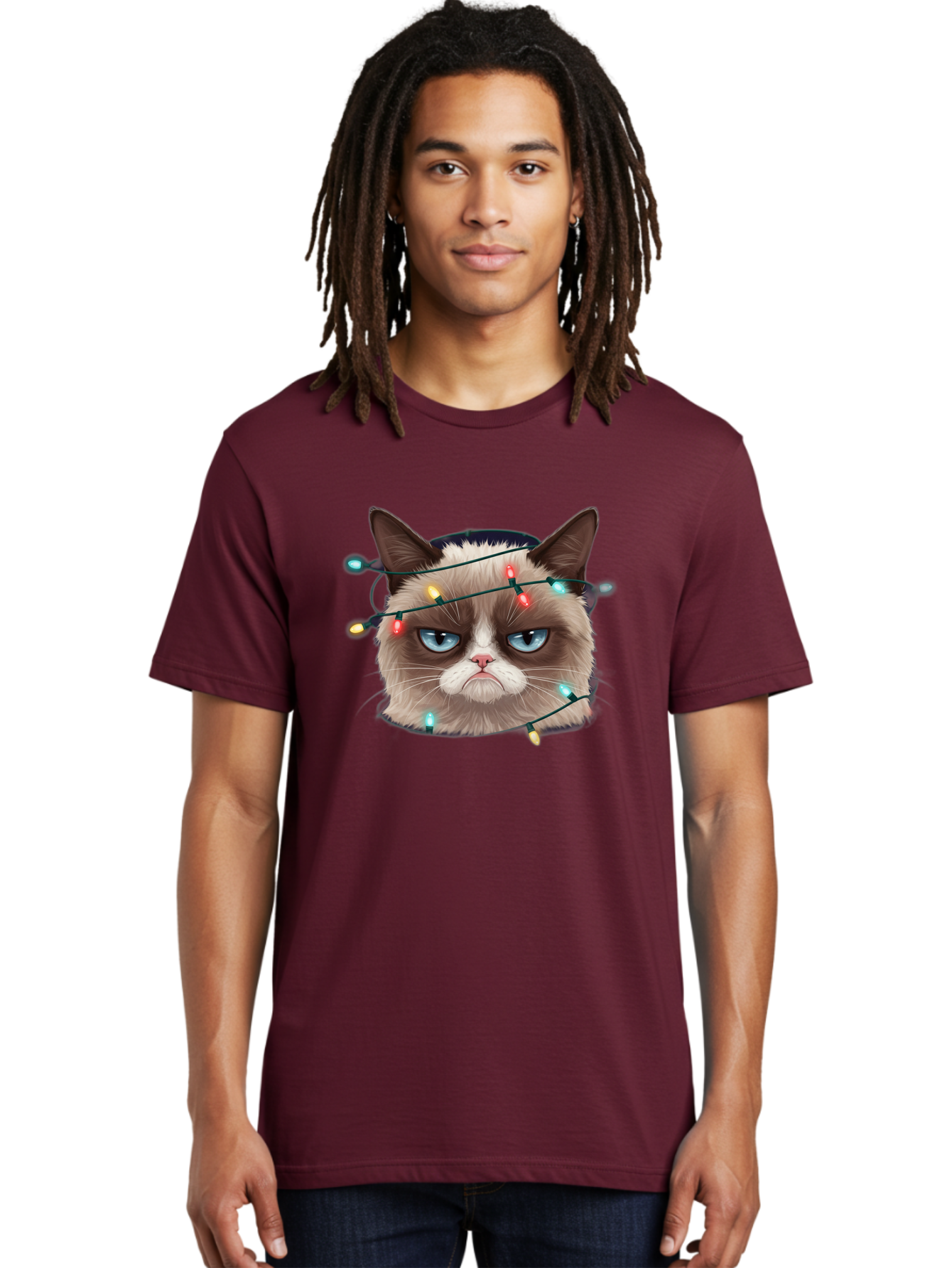Grumpy-Cat-3 Men'S Graphic Tee, 100% Cotton, Comfortable Casual Summer Wear, Machine Washable, Vintage Camera, Old Camera, Antique Camera, Black Camera, Classic Photography, Photography Equipment, Nostalgic Device, Film Camera, Camera Art Bam595