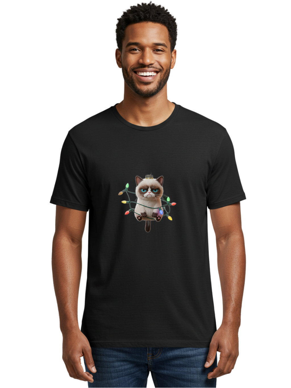 Grumpy-Cat-4 Men'S Graphic Tee, 100% Cotton, Comfortable Casual Summer Wear, Machine Washable, Vintage Camera, Old Camera, Antique Camera, Black Camera, Classic Photography, Photography Equipment, Nostalgic Device, Film Camera, Camera Art Bam596