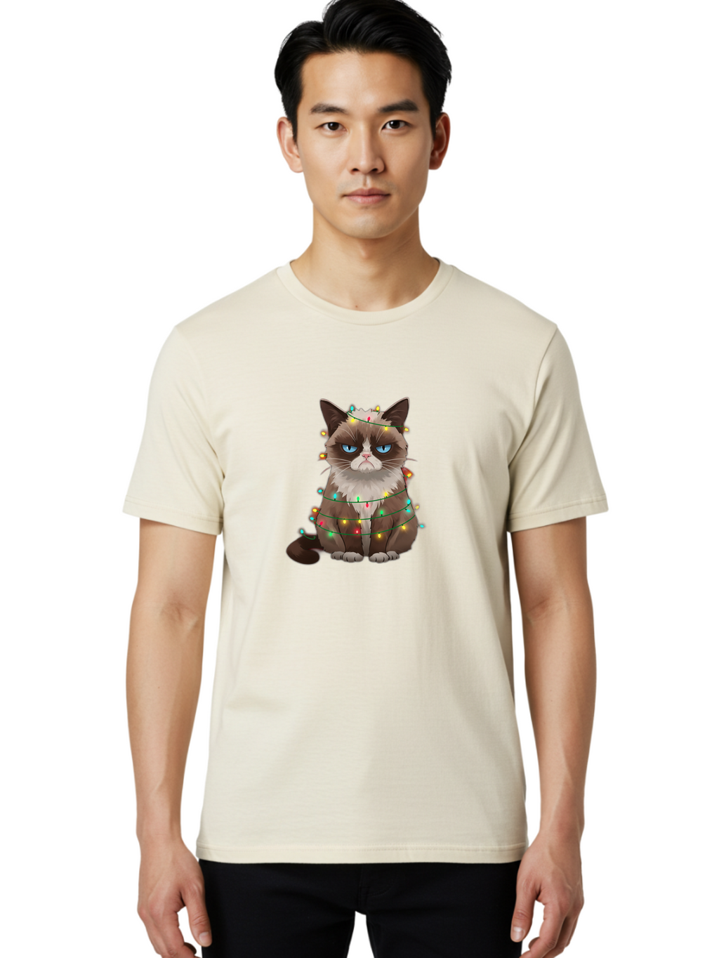 Grumpy-Cat Men'S Graphic Tee, 100% Cotton, Comfortable Casual Summer Wear, Machine Washable, Vintage Camera, Old Camera, Antique Camera, Black Camera, Classic Photography, Photography Equipment, Nostalgic Device, Film Camera, Camera Art Bam599
