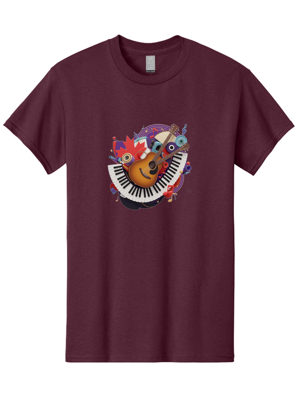Guitar-And-Piano-Keys Men'S Graphic Tee, 100% Cotton, Comfortable Casual Summer Wear, Machine Washable, Vintage Camera, Old Camera, Antique Camera, Black Camera, Classic Photography, Photography Equipment, Nostalgic Device, Film Camera, Bam601