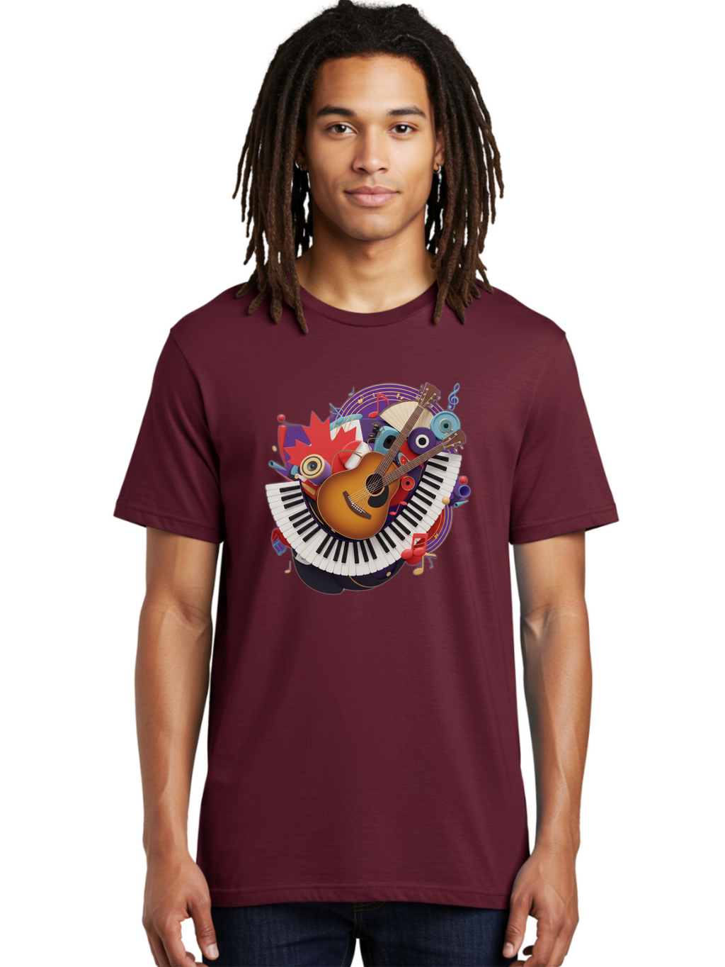 Guitar-And-Piano-Keys Men'S Graphic Tee, 100% Cotton, Comfortable Casual Summer Wear, Machine Washable, Vintage Camera, Old Camera, Antique Camera, Black Camera, Classic Photography, Photography Equipment, Nostalgic Device, Film Camera, Bam601
