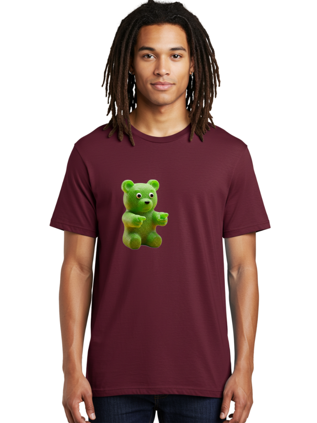 Gummy-Bear-2 Men'S Graphic Tee, 100% Cotton, Comfortable Casual Summer Wear, Machine Washable, Vintage Camera, Old Camera, Antique Camera, Black Camera, Classic Photography, Photography Equipment, Nostalgic Device, Film Camera, Camera Art Bam604