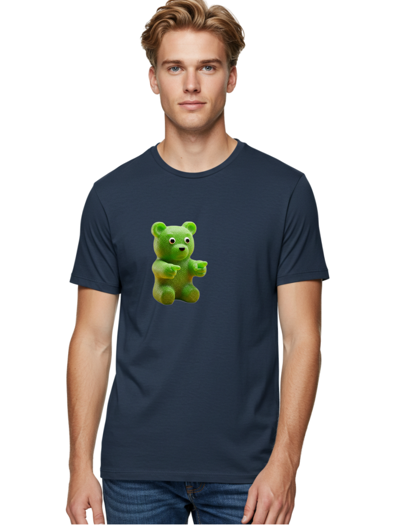 Gummy-Bear-2 Men'S Graphic Tee, 100% Cotton, Comfortable Casual Summer Wear, Machine Washable, Vintage Camera, Old Camera, Antique Camera, Black Camera, Classic Photography, Photography Equipment, Nostalgic Device, Film Camera, Camera Art Bam604