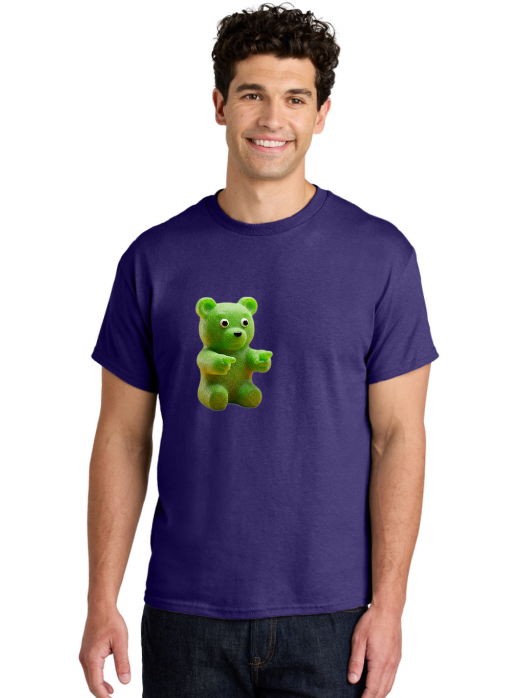 Gummy-Bear-2 Men'S Graphic Tee, 100% Cotton, Comfortable Casual Summer Wear, Machine Washable, Vintage Camera, Old Camera, Antique Camera, Black Camera, Classic Photography, Photography Equipment, Nostalgic Device, Film Camera, Camera Art Bam604