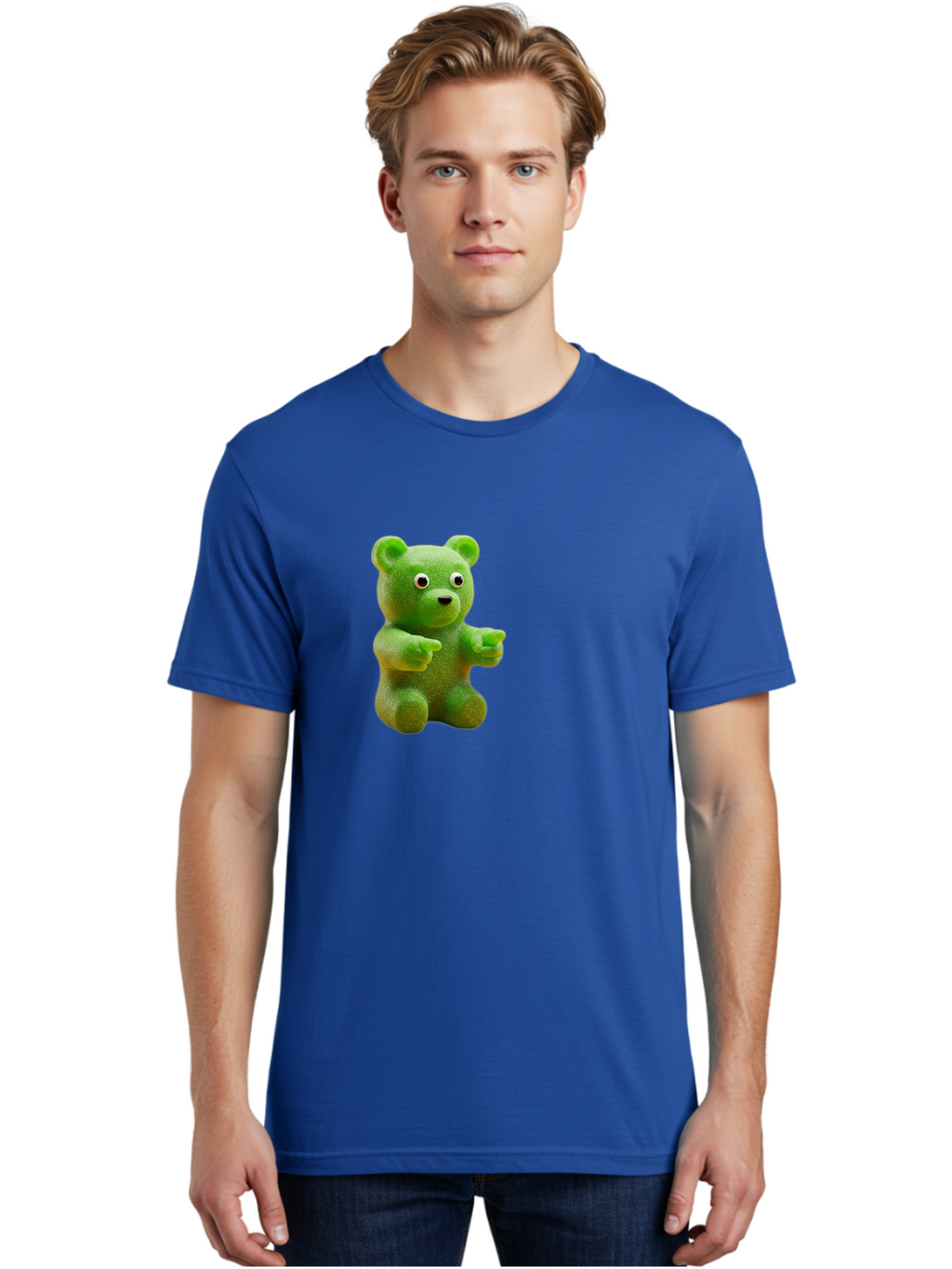 Gummy-Bear-2 Men'S Graphic Tee, 100% Cotton, Comfortable Casual Summer Wear, Machine Washable, Vintage Camera, Old Camera, Antique Camera, Black Camera, Classic Photography, Photography Equipment, Nostalgic Device, Film Camera, Camera Art Bam604