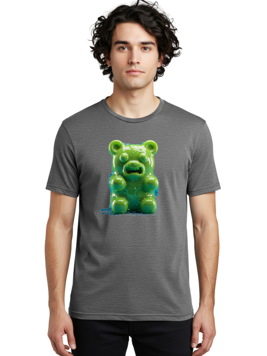 Gummy-Bear-3 Men'S Graphic Tee, 100% Cotton, Comfortable Casual Summer Wear, Machine Washable, Vintage Camera, Old Camera, Antique Camera, Black Camera, Classic Photography, Photography Equipment, Nostalgic Device, Film Camera, Camera Art Bam605