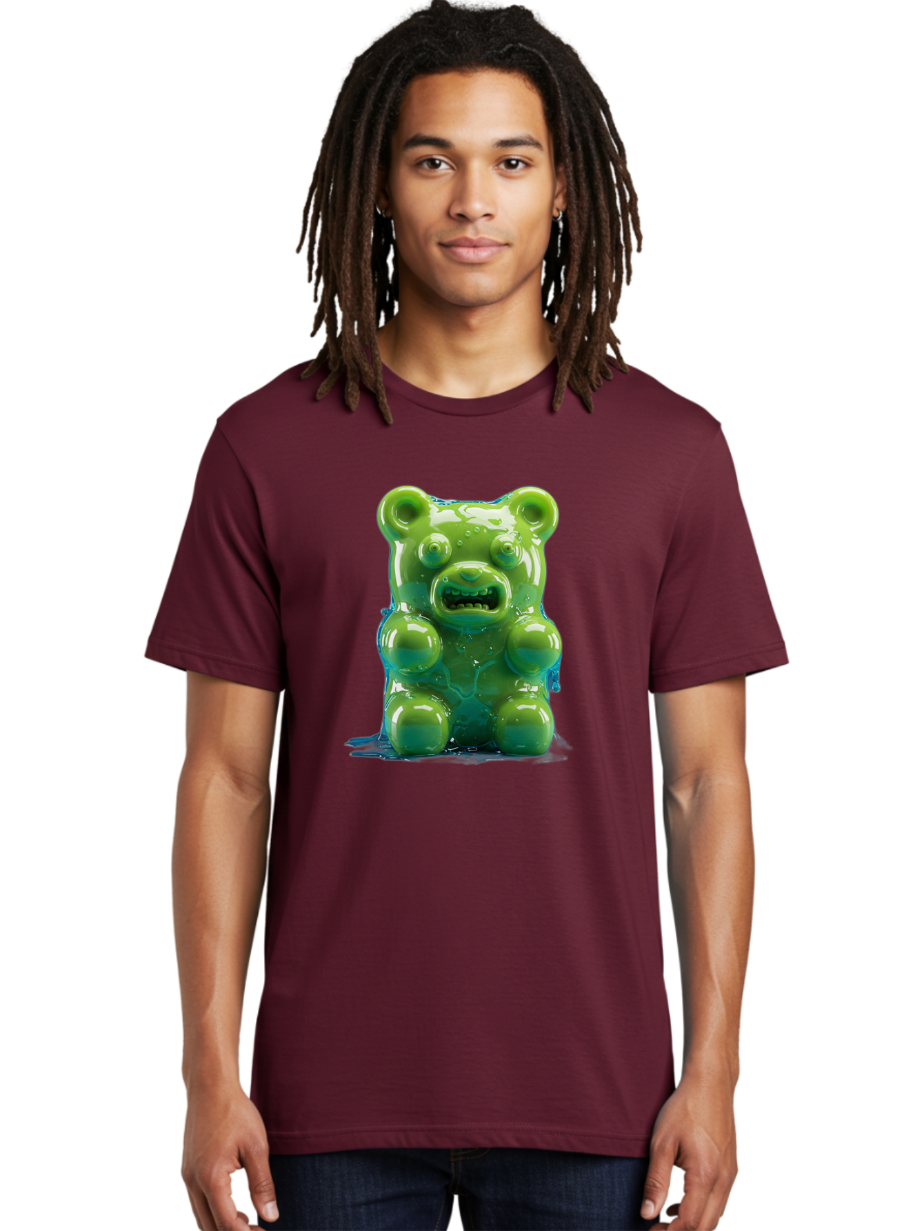 Gummy-Bear-3 Men'S Graphic Tee, 100% Cotton, Comfortable Casual Summer Wear, Machine Washable, Vintage Camera, Old Camera, Antique Camera, Black Camera, Classic Photography, Photography Equipment, Nostalgic Device, Film Camera, Camera Art Bam605
