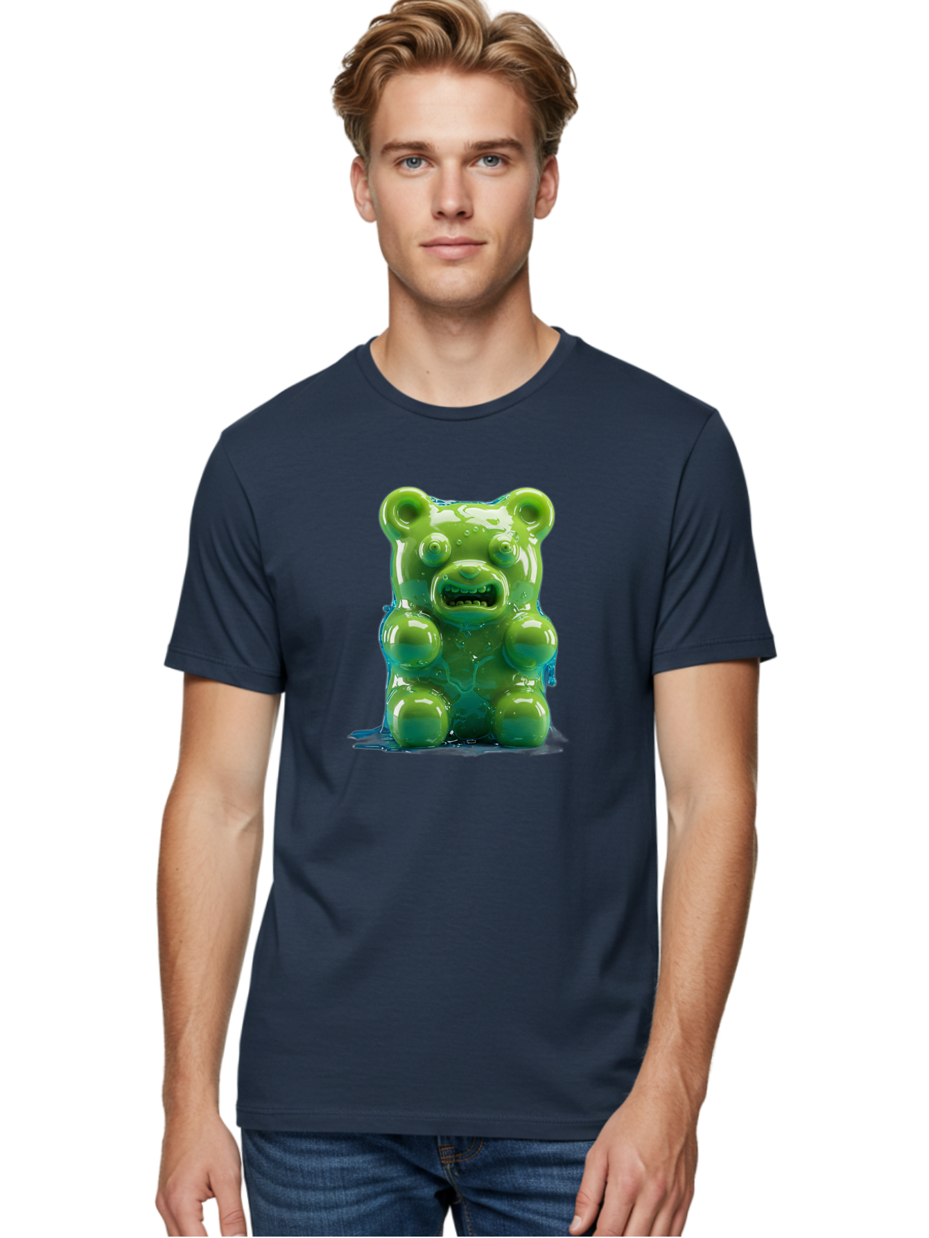 Gummy-Bear-3 Men'S Graphic Tee, 100% Cotton, Comfortable Casual Summer Wear, Machine Washable, Vintage Camera, Old Camera, Antique Camera, Black Camera, Classic Photography, Photography Equipment, Nostalgic Device, Film Camera, Camera Art Bam605