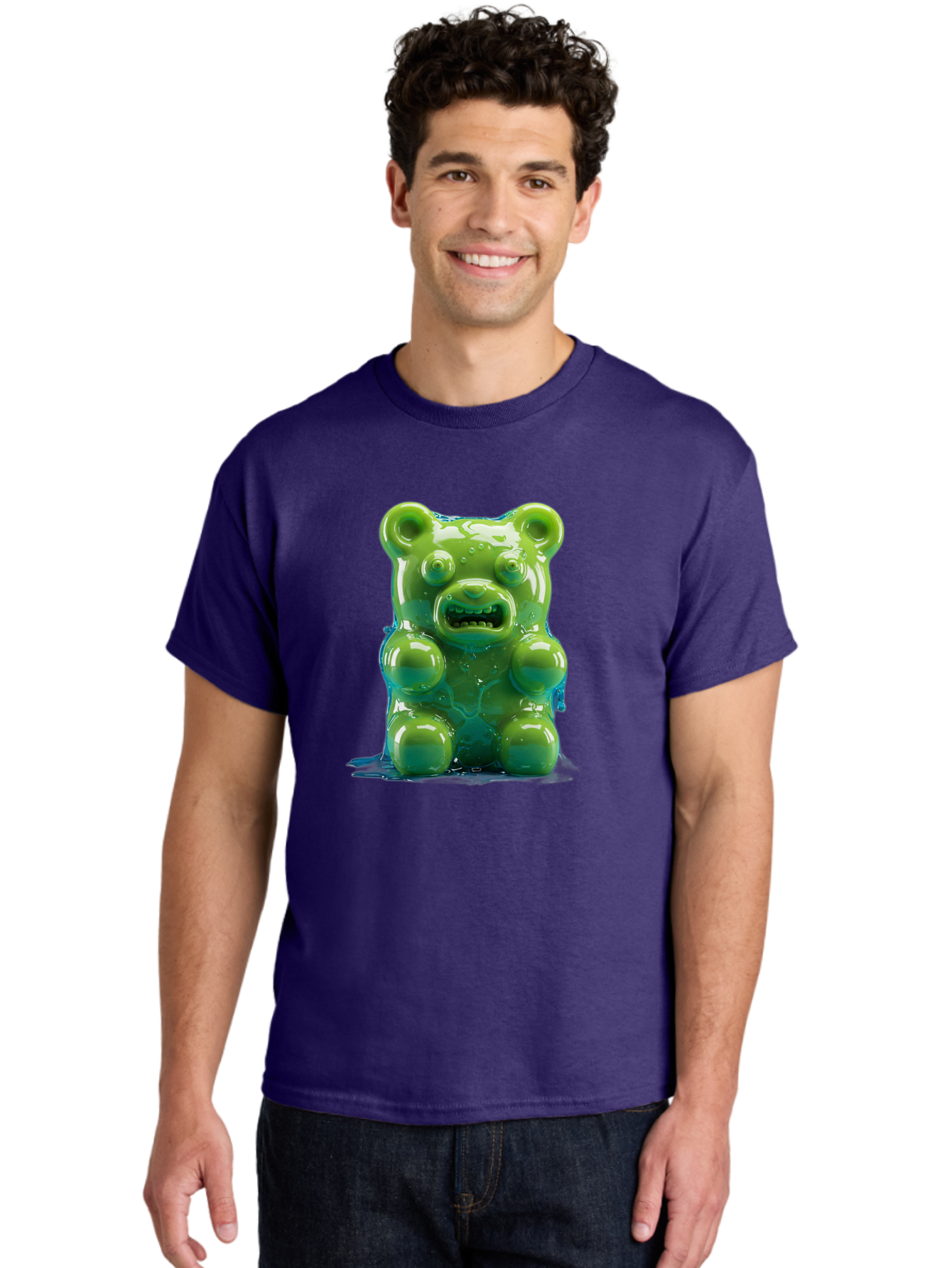 Gummy-Bear-3 Men'S Graphic Tee, 100% Cotton, Comfortable Casual Summer Wear, Machine Washable, Vintage Camera, Old Camera, Antique Camera, Black Camera, Classic Photography, Photography Equipment, Nostalgic Device, Film Camera, Camera Art Bam605