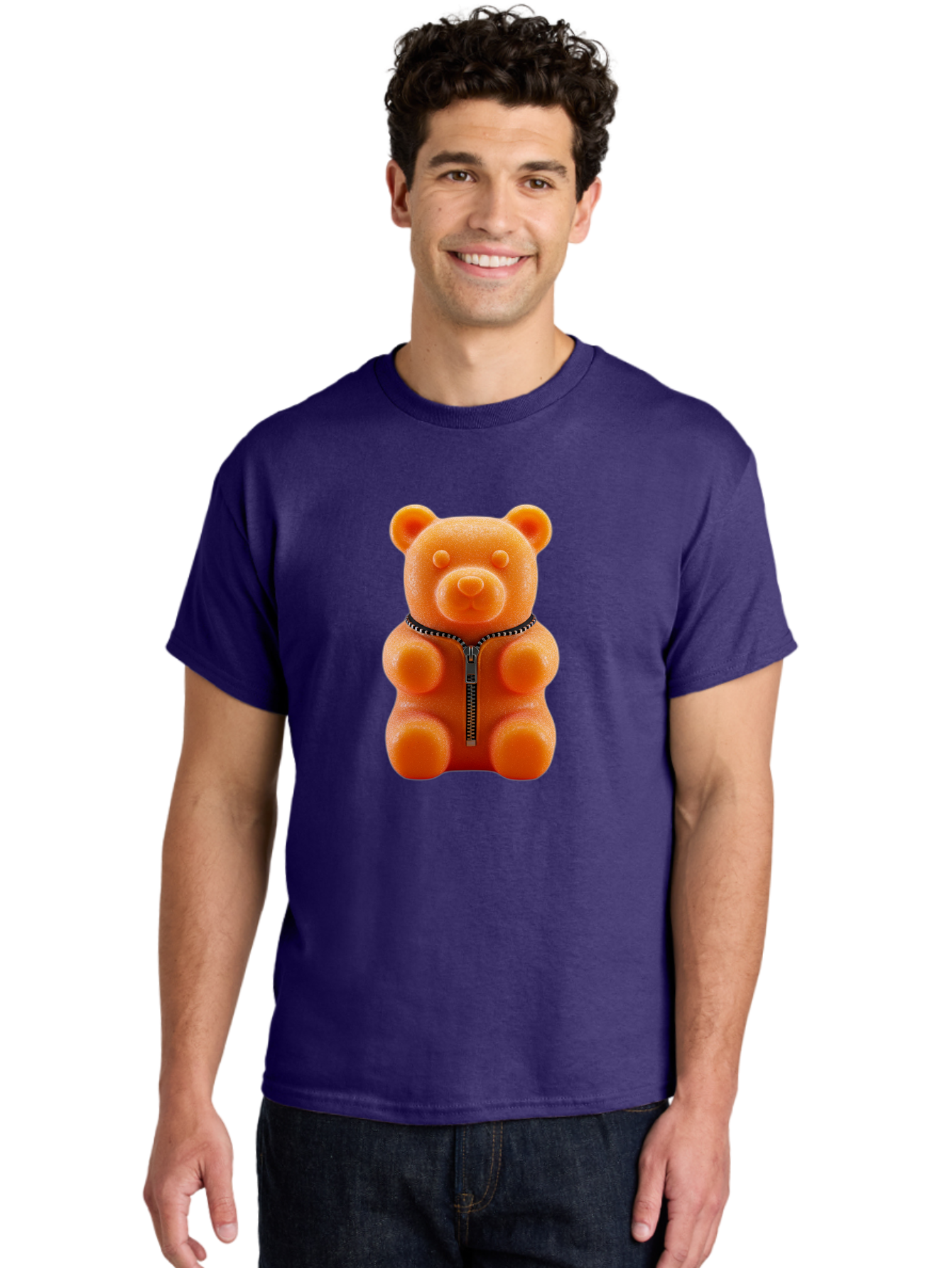 Gummy-Bear-4 Men'S Graphic Tee, 100% Cotton, Comfortable Casual Summer Wear, Machine Washable, Vintage Camera, Old Camera, Antique Camera, Black Camera, Classic Photography, Photography Equipment, Nostalgic Device, Film Camera, Camera Art Bam606