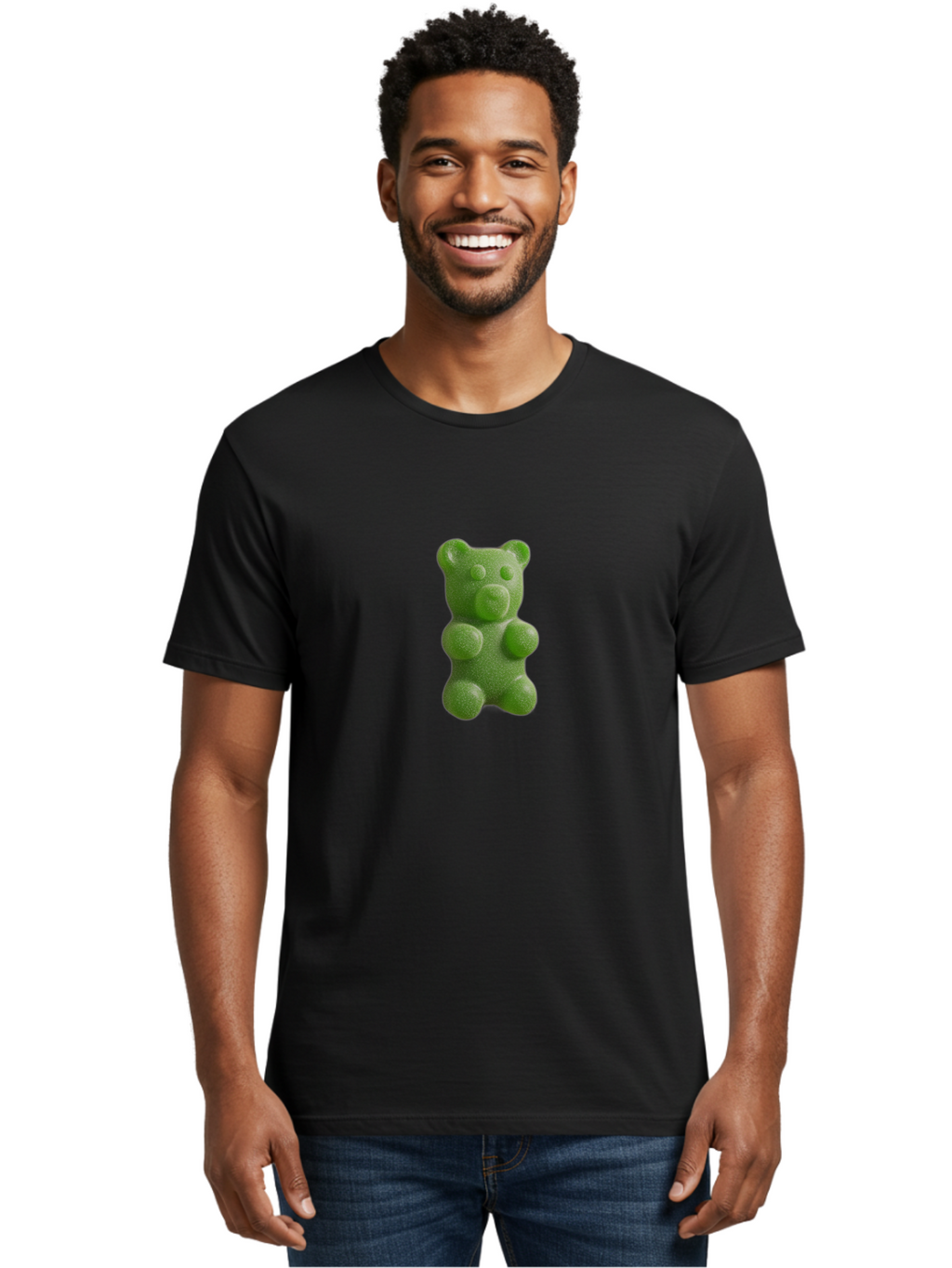 Gummy-Bear-5 Men'S Graphic Tee, 100% Cotton, Comfortable Casual Summer Wear, Machine Washable, Vintage Camera, Old Camera, Antique Camera, Black Camera, Classic Photography, Photography Equipment, Nostalgic Device, Film Camera, Camera Art Bam607