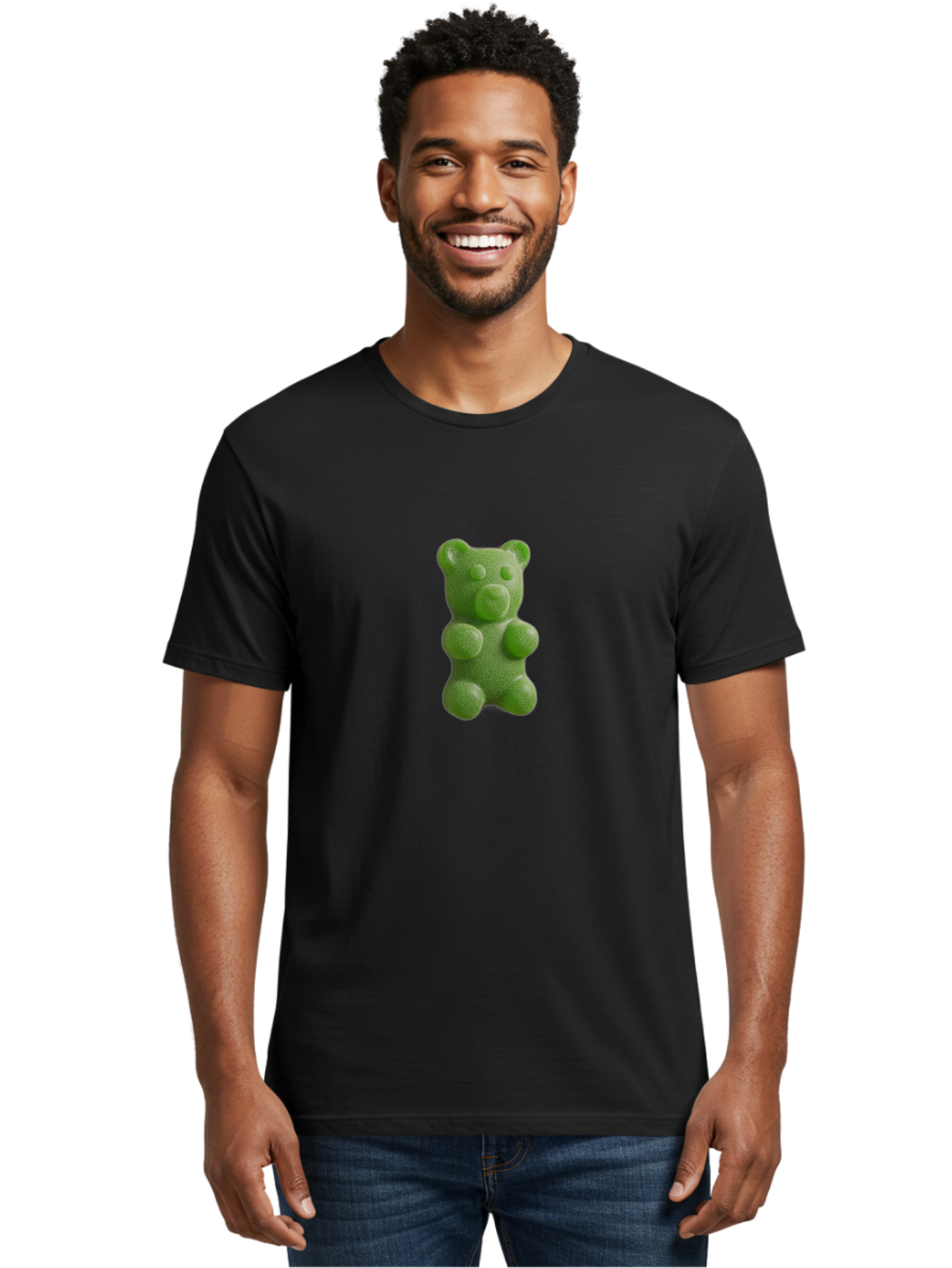 Gummy-Bear-5 Men'S Graphic Tee, 100% Cotton, Comfortable Casual Summer Wear, Machine Washable, Vintage Camera, Old Camera, Antique Camera, Black Camera, Classic Photography, Photography Equipment, Nostalgic Device, Film Camera, Camera Art Bam607
