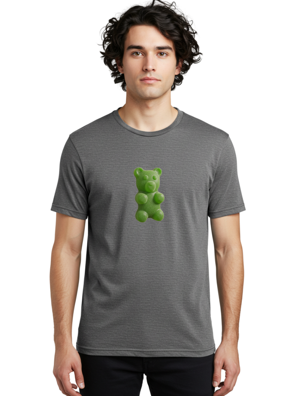 Gummy-Bear-5 Men'S Graphic Tee, 100% Cotton, Comfortable Casual Summer Wear, Machine Washable, Vintage Camera, Old Camera, Antique Camera, Black Camera, Classic Photography, Photography Equipment, Nostalgic Device, Film Camera, Camera Art Bam607