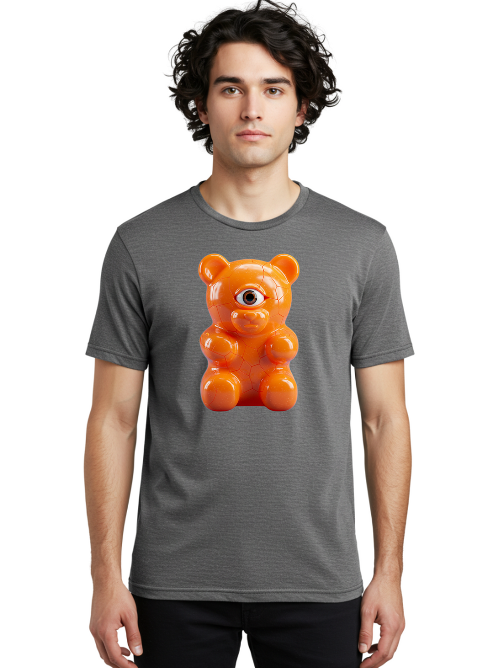 Gummy-Bear-Vase Men'S Graphic Tee, 100% Cotton, Comfortable Casual Summer Wear, Machine Washable, Vintage Camera, Old Camera, Antique Camera, Black Camera, Classic Photography, Photography Equipment, Nostalgic Device, Film Camera, Camera Art Bam611