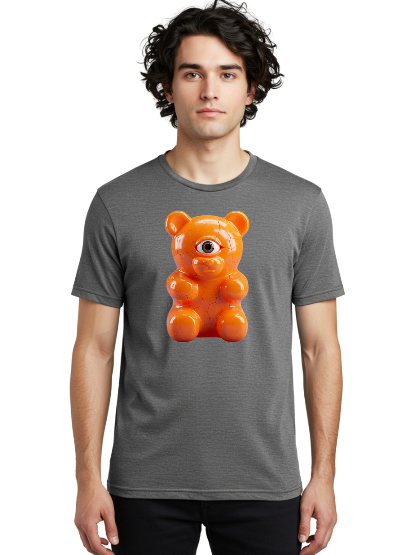 Gummy-Bear-Vase Men'S Graphic Tee, 100% Cotton, Comfortable Casual Summer Wear, Machine Washable, Vintage Camera, Old Camera, Antique Camera, Black Camera, Classic Photography, Photography Equipment, Nostalgic Device, Film Camera, Camera Art Bam611