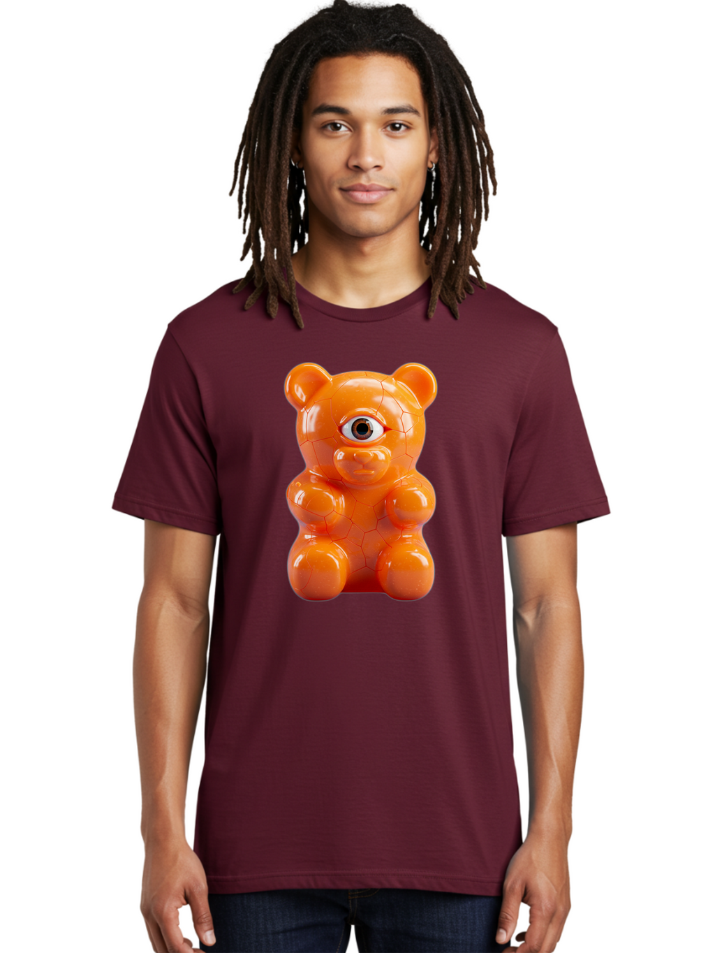 Gummy-Bear-Vase Men'S Graphic Tee, 100% Cotton, Comfortable Casual Summer Wear, Machine Washable, Vintage Camera, Old Camera, Antique Camera, Black Camera, Classic Photography, Photography Equipment, Nostalgic Device, Film Camera, Camera Art Bam611