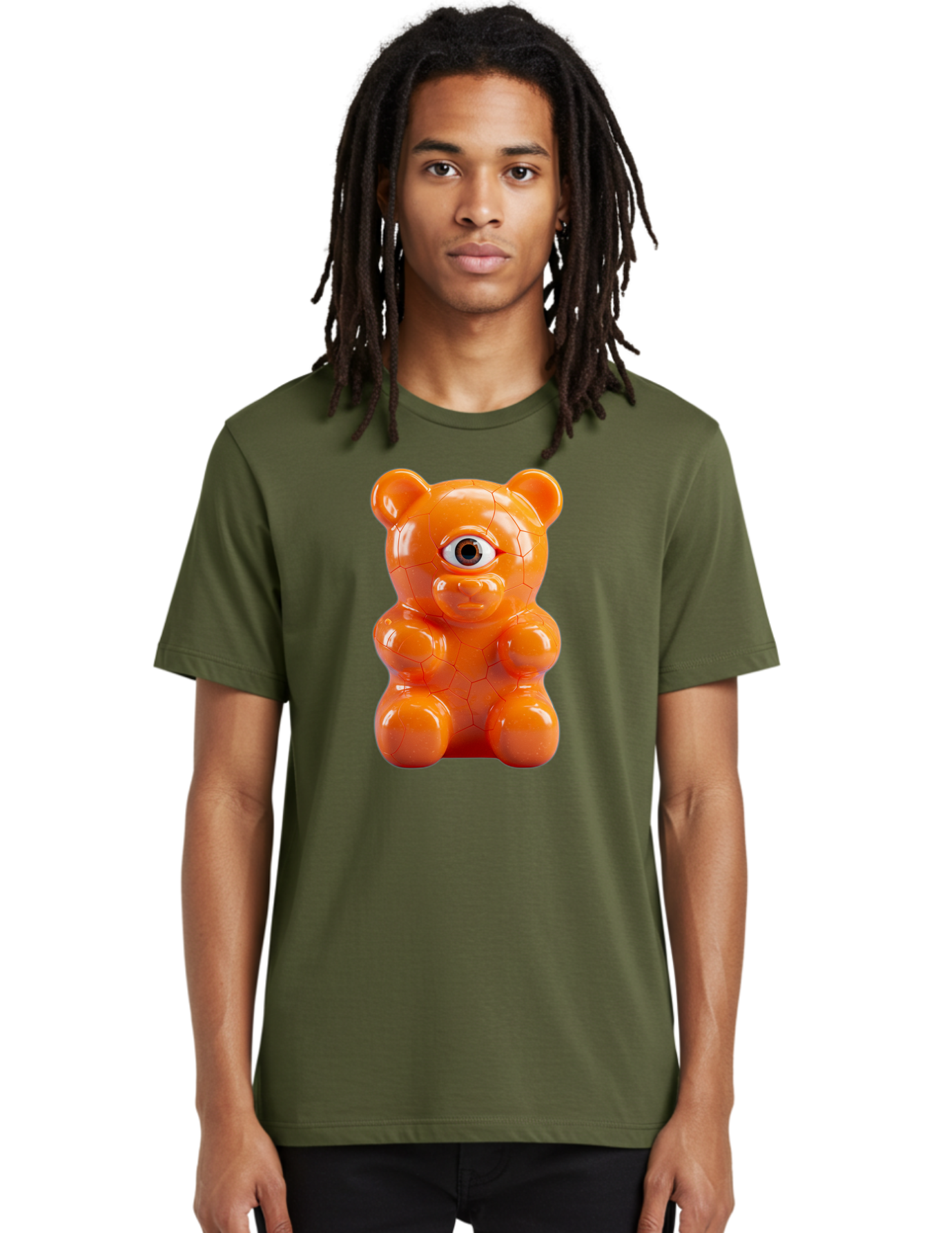 Gummy-Bear-Vase Men'S Graphic Tee, 100% Cotton, Comfortable Casual Summer Wear, Machine Washable, Vintage Camera, Old Camera, Antique Camera, Black Camera, Classic Photography, Photography Equipment, Nostalgic Device, Film Camera, Camera Art Bam611