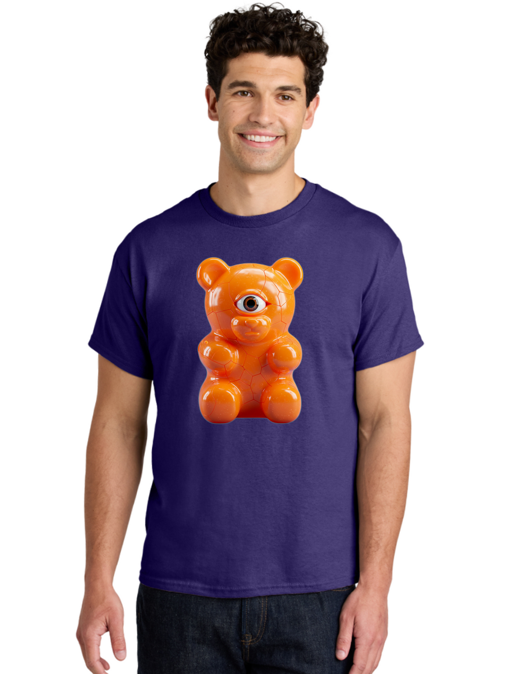 Gummy-Bear-Vase Men'S Graphic Tee, 100% Cotton, Comfortable Casual Summer Wear, Machine Washable, Vintage Camera, Old Camera, Antique Camera, Black Camera, Classic Photography, Photography Equipment, Nostalgic Device, Film Camera, Camera Art Bam611