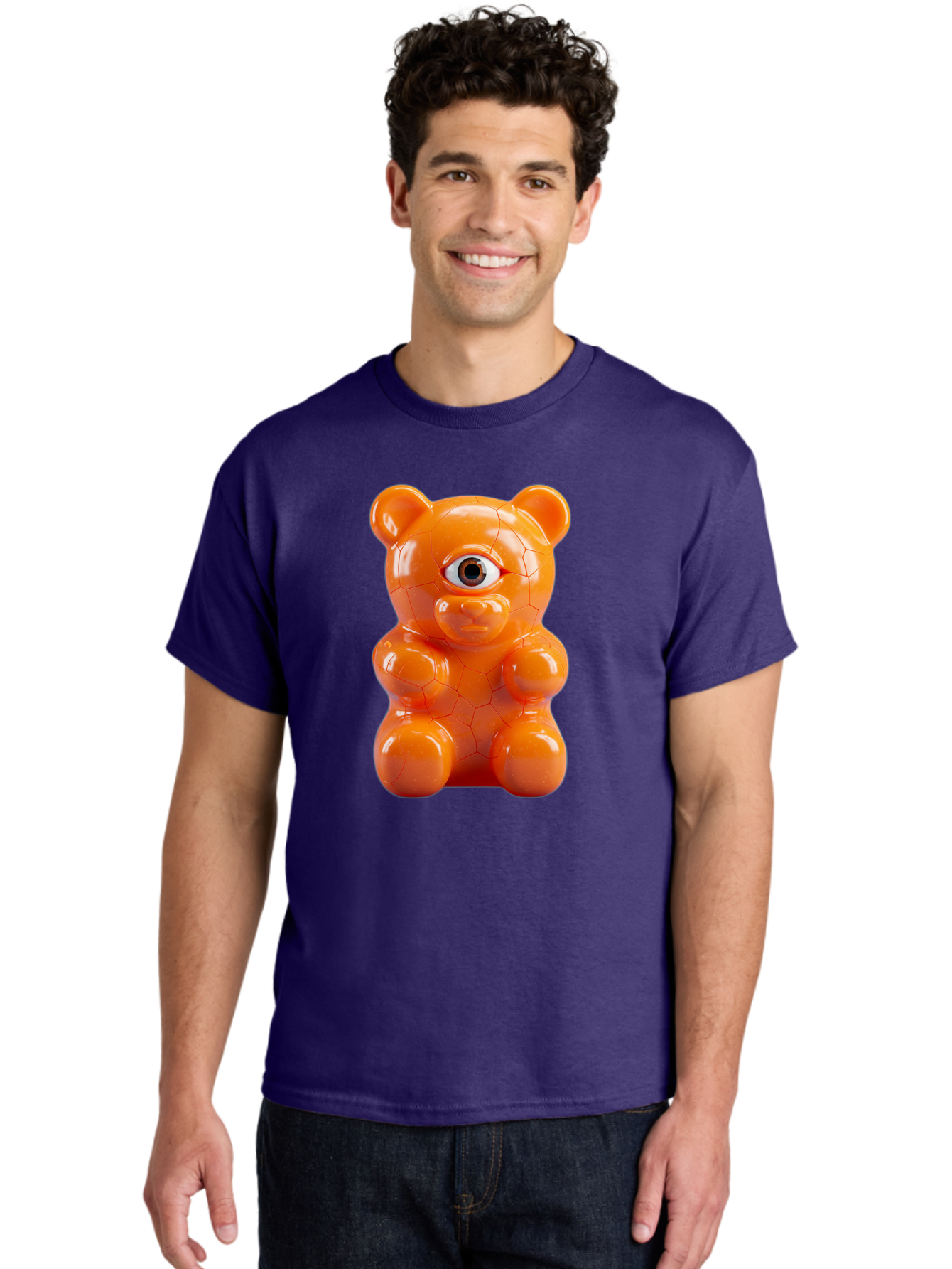 Gummy-Bear-Vase Men'S Graphic Tee, 100% Cotton, Comfortable Casual Summer Wear, Machine Washable, Vintage Camera, Old Camera, Antique Camera, Black Camera, Classic Photography, Photography Equipment, Nostalgic Device, Film Camera, Camera Art Bam611