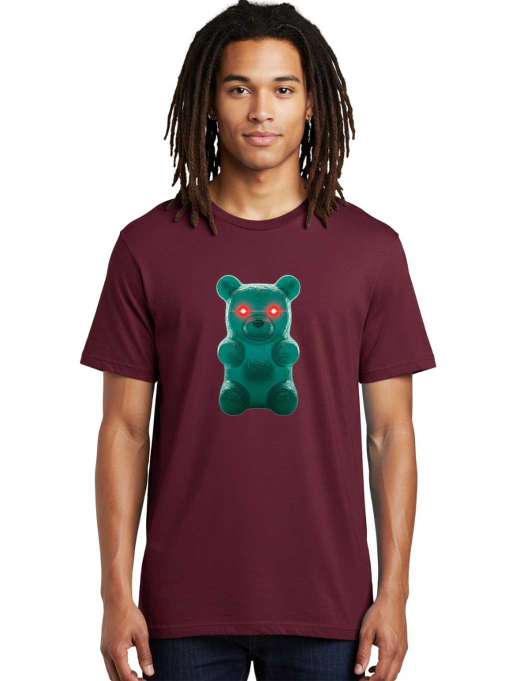 Gummy-Bear-With-Red-Eyes Men'S Graphic Tee, 100% Cotton, Comfortable Casual Summer Wear, Machine Washable, Vintage Camera, Old Camera, Antique Camera, Black Camera, Classic Photography, Photography Equipment, Nostalgic Device, Film Camera, Bam614