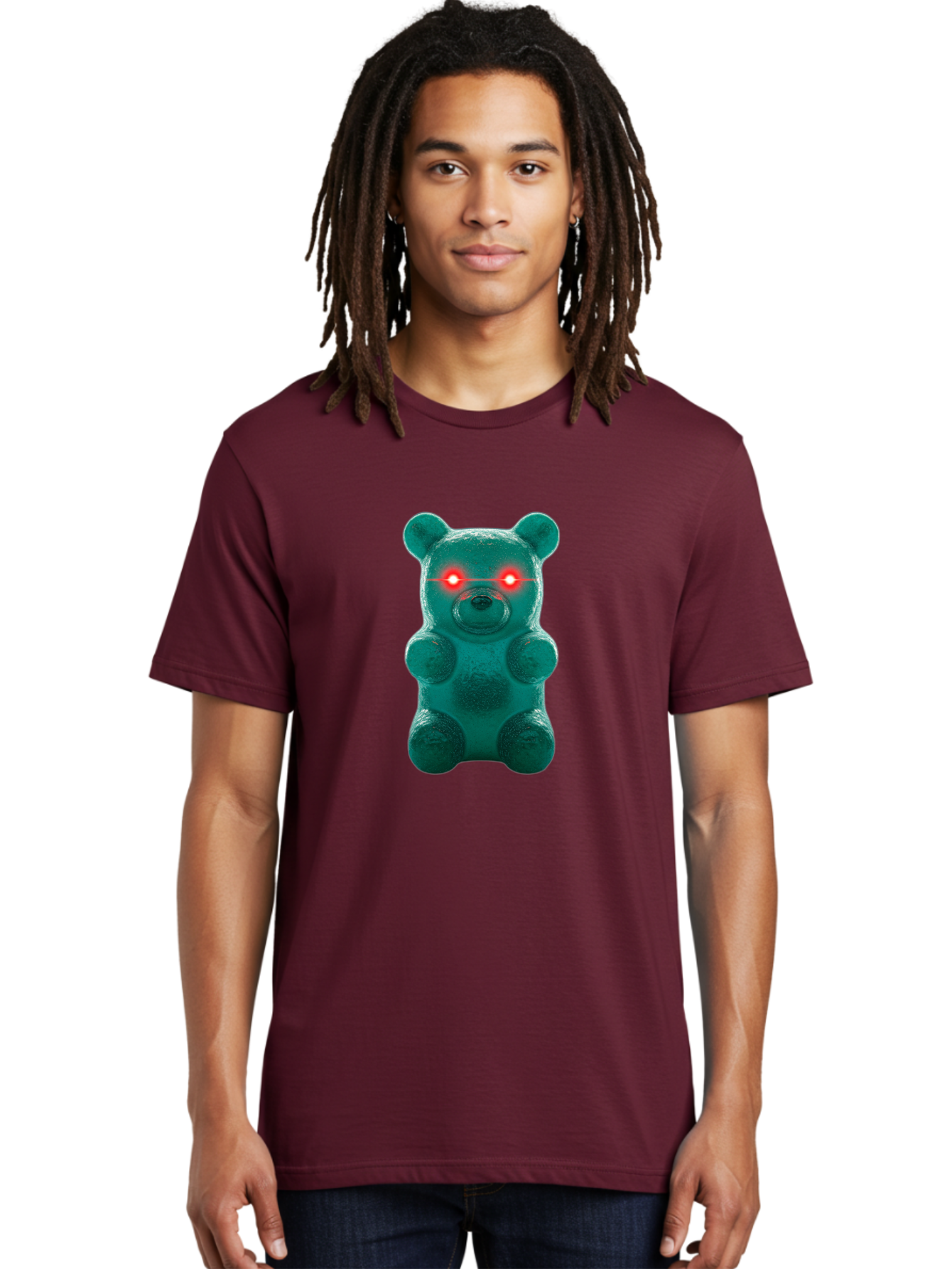 Gummy-Bear-With-Red-Eyes Men'S Graphic Tee, 100% Cotton, Comfortable Casual Summer Wear, Machine Washable, Vintage Camera, Old Camera, Antique Camera, Black Camera, Classic Photography, Photography Equipment, Nostalgic Device, Film Camera, Bam614