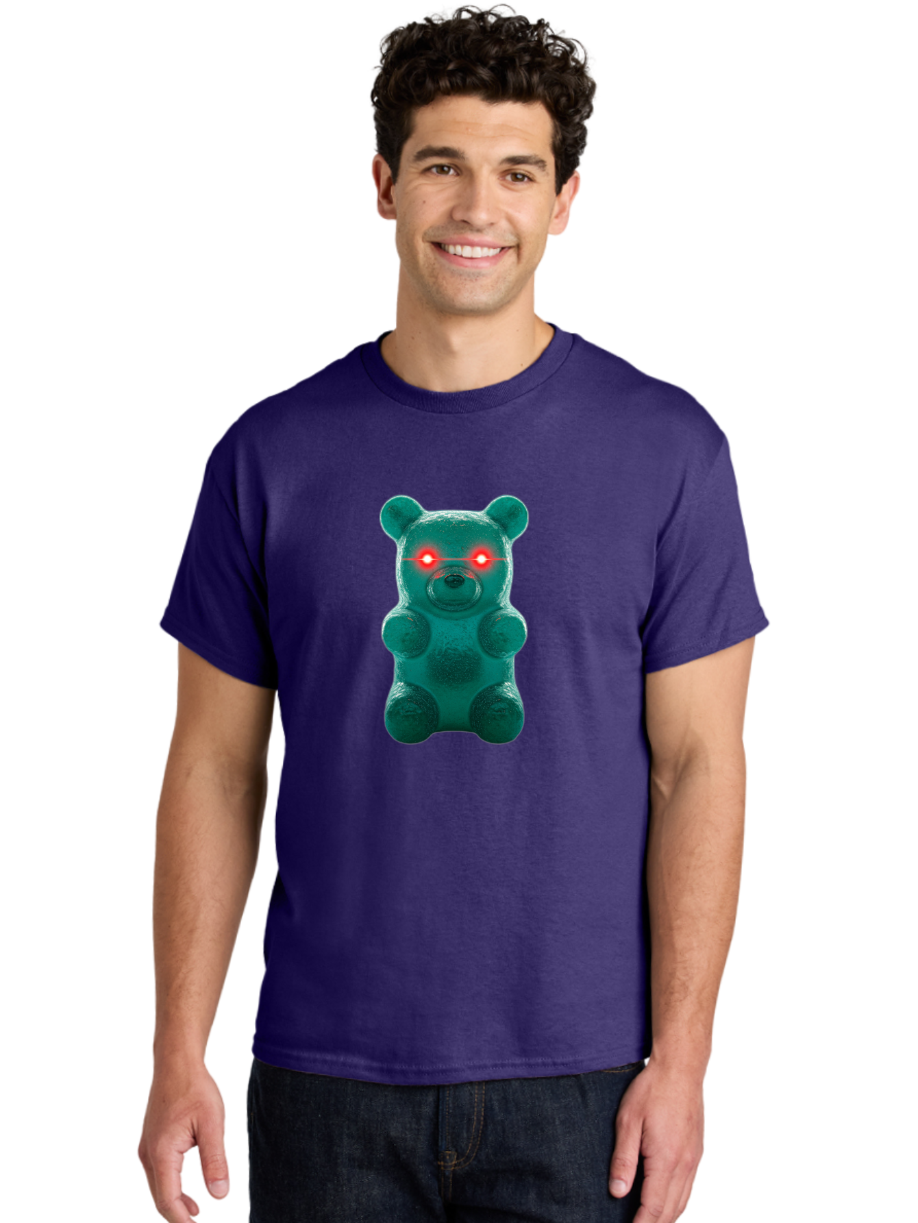 Gummy-Bear-With-Red-Eyes Men'S Graphic Tee, 100% Cotton, Comfortable Casual Summer Wear, Machine Washable, Vintage Camera, Old Camera, Antique Camera, Black Camera, Classic Photography, Photography Equipment, Nostalgic Device, Film Camera, Bam614