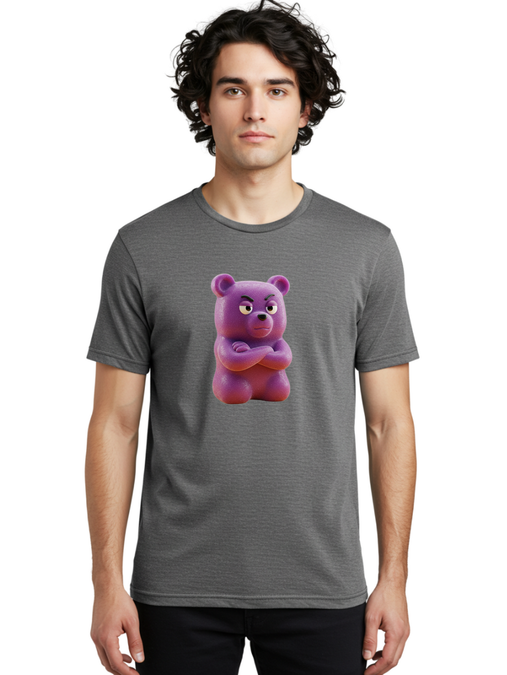 Gummy-Bear Men'S Graphic Tee, 100% Cotton, Comfortable Casual Summer Wear, Machine Washable, Vintage Camera, Old Camera, Antique Camera, Black Camera, Classic Photography, Photography Equipment, Nostalgic Device, Film Camera, Camera Art Bam615