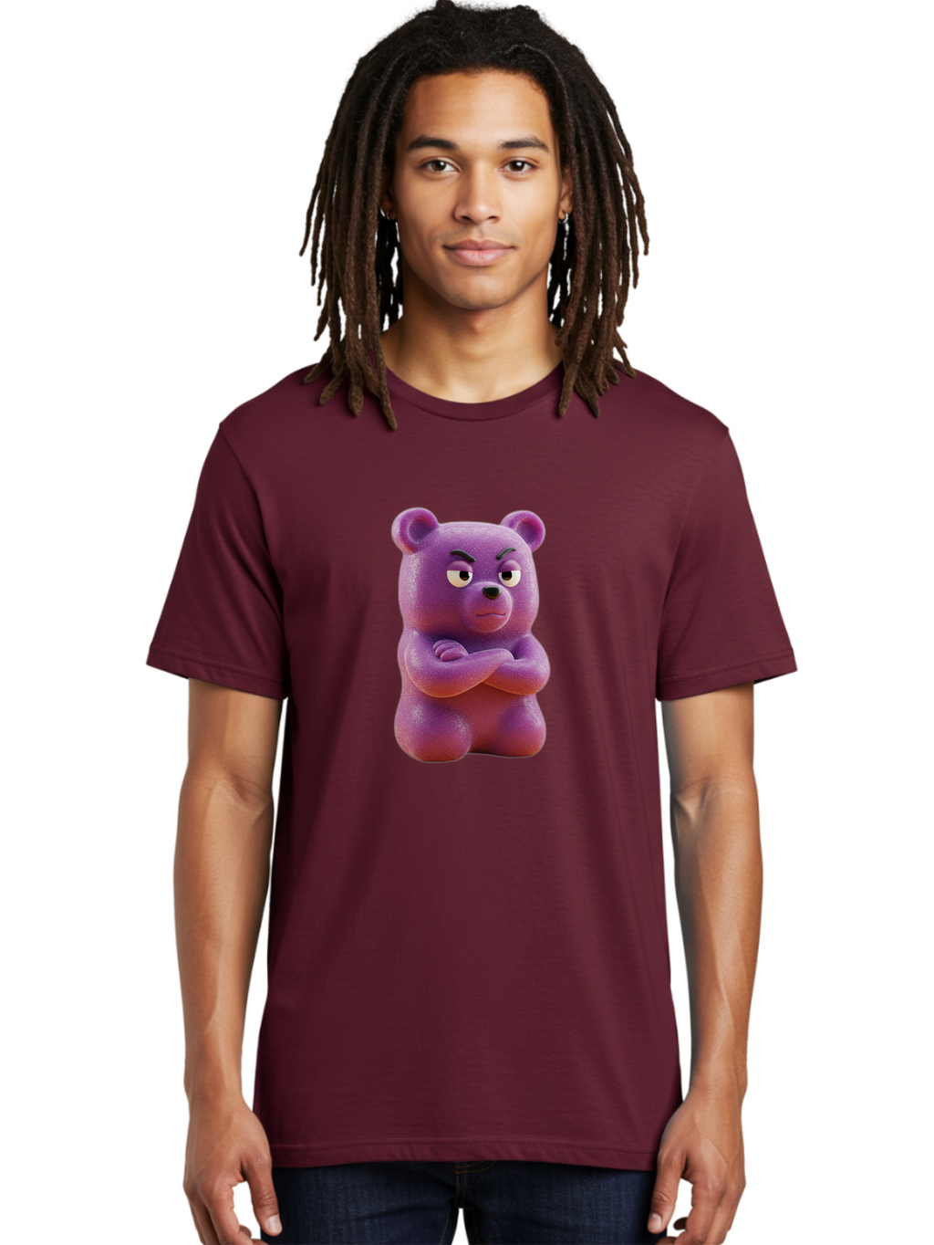 Gummy-Bear Men'S Graphic Tee, 100% Cotton, Comfortable Casual Summer Wear, Machine Washable, Vintage Camera, Old Camera, Antique Camera, Black Camera, Classic Photography, Photography Equipment, Nostalgic Device, Film Camera, Camera Art Bam615