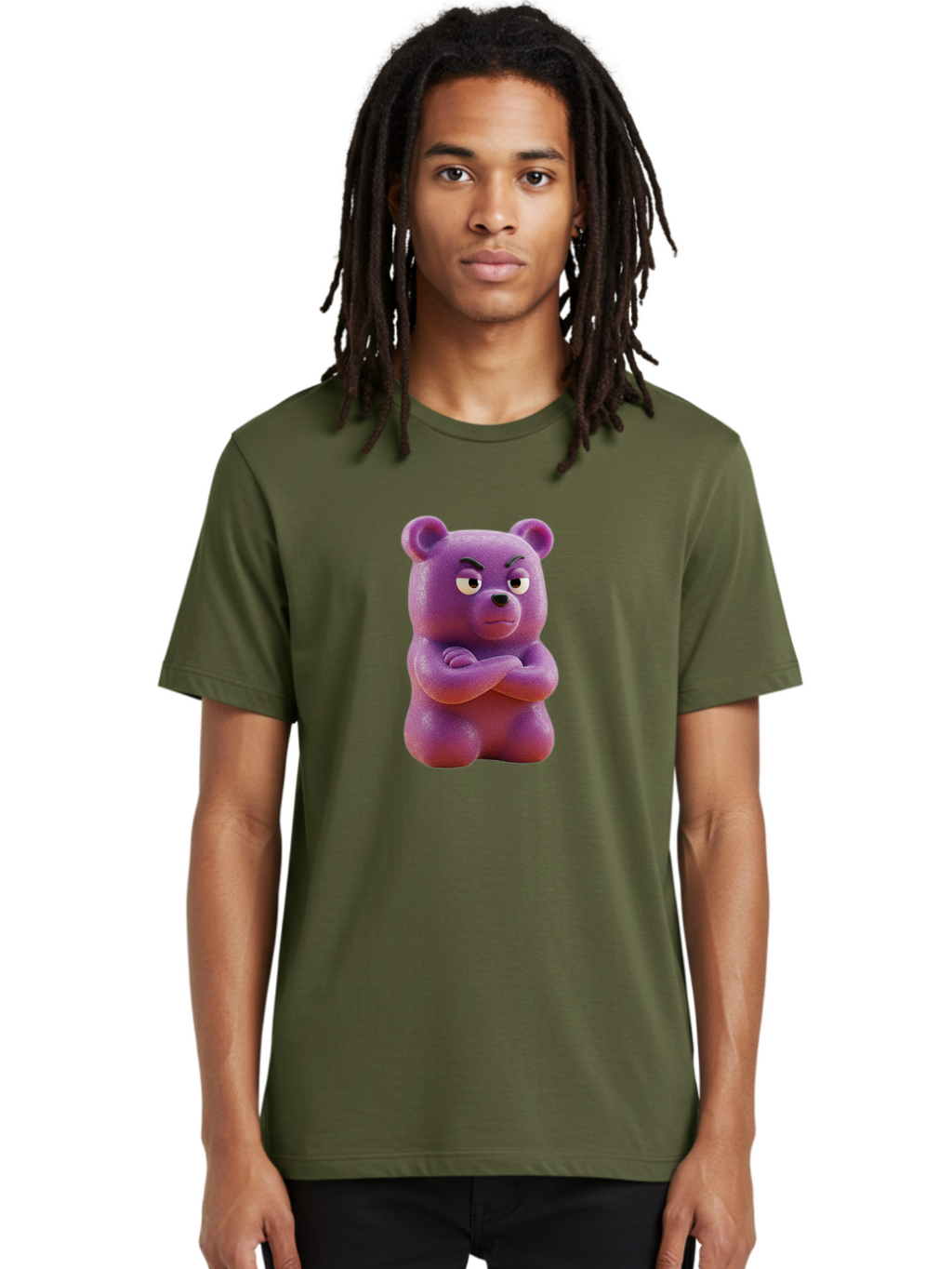 Gummy-Bear Men'S Graphic Tee, 100% Cotton, Comfortable Casual Summer Wear, Machine Washable, Vintage Camera, Old Camera, Antique Camera, Black Camera, Classic Photography, Photography Equipment, Nostalgic Device, Film Camera, Camera Art Bam615