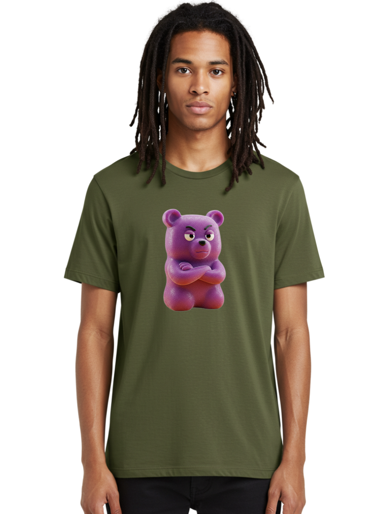 Gummy-Bear Men'S Graphic Tee, 100% Cotton, Comfortable Casual Summer Wear, Machine Washable, Vintage Camera, Old Camera, Antique Camera, Black Camera, Classic Photography, Photography Equipment, Nostalgic Device, Film Camera, Camera Art Bam615
