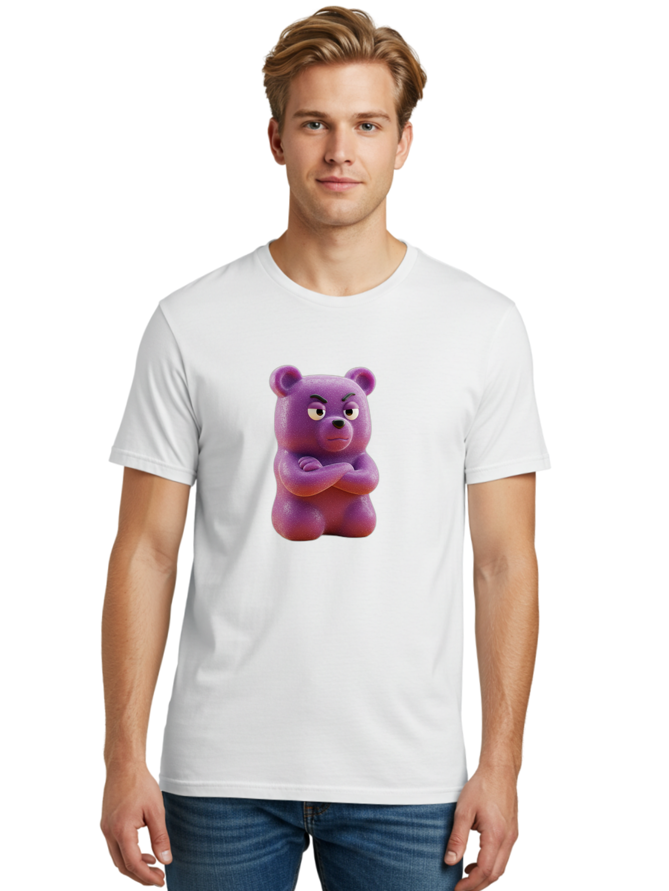 Gummy-Bear Men'S Graphic Tee, 100% Cotton, Comfortable Casual Summer Wear, Machine Washable, Vintage Camera, Old Camera, Antique Camera, Black Camera, Classic Photography, Photography Equipment, Nostalgic Device, Film Camera, Camera Art Bam615