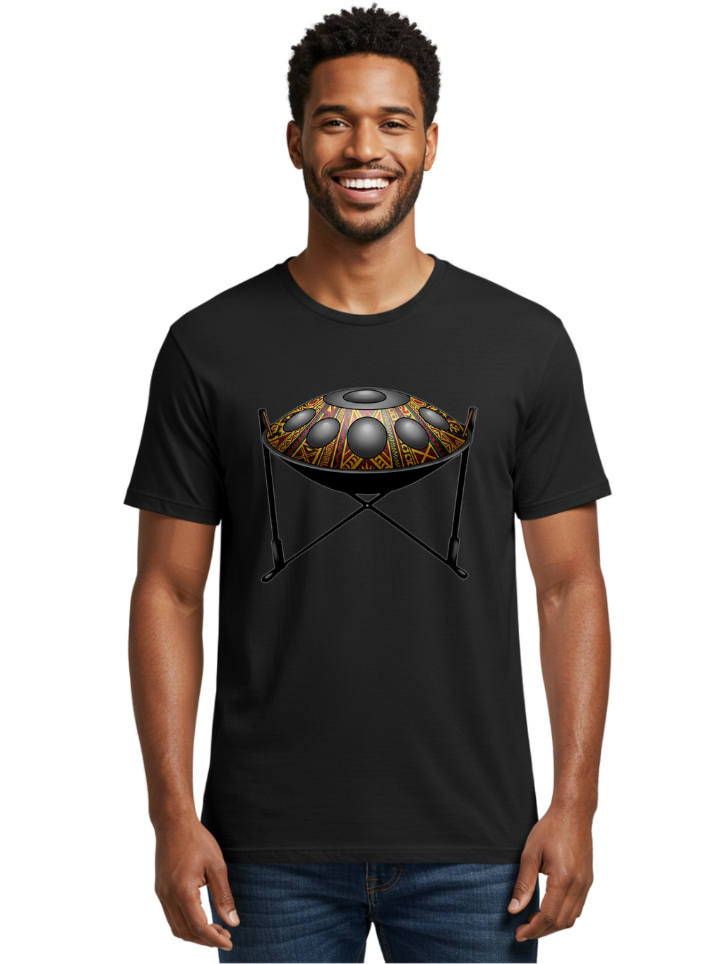 Handpan Men'S Graphic Tee, 100% Cotton, Comfortable Casual Summer Wear, Machine Washable, Vintage Camera, Old Camera, Antique Camera, Black Camera, Classic Photography, Photography Equipment, Nostalgic Device, Film Camera, Camera Art Bam618