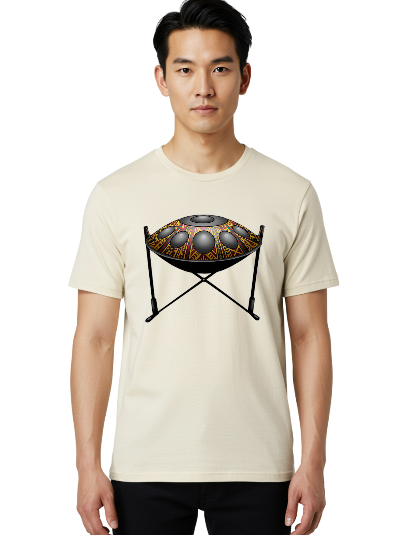 Handpan Men'S Graphic Tee, 100% Cotton, Comfortable Casual Summer Wear, Machine Washable, Vintage Camera, Old Camera, Antique Camera, Black Camera, Classic Photography, Photography Equipment, Nostalgic Device, Film Camera, Camera Art Bam618