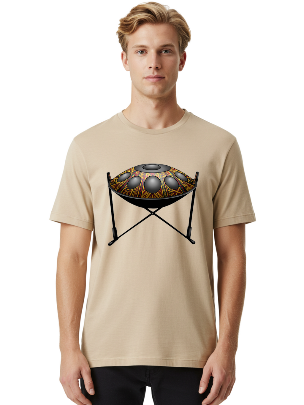 Handpan Men'S Graphic Tee, 100% Cotton, Comfortable Casual Summer Wear, Machine Washable, Vintage Camera, Old Camera, Antique Camera, Black Camera, Classic Photography, Photography Equipment, Nostalgic Device, Film Camera, Camera Art Bam618