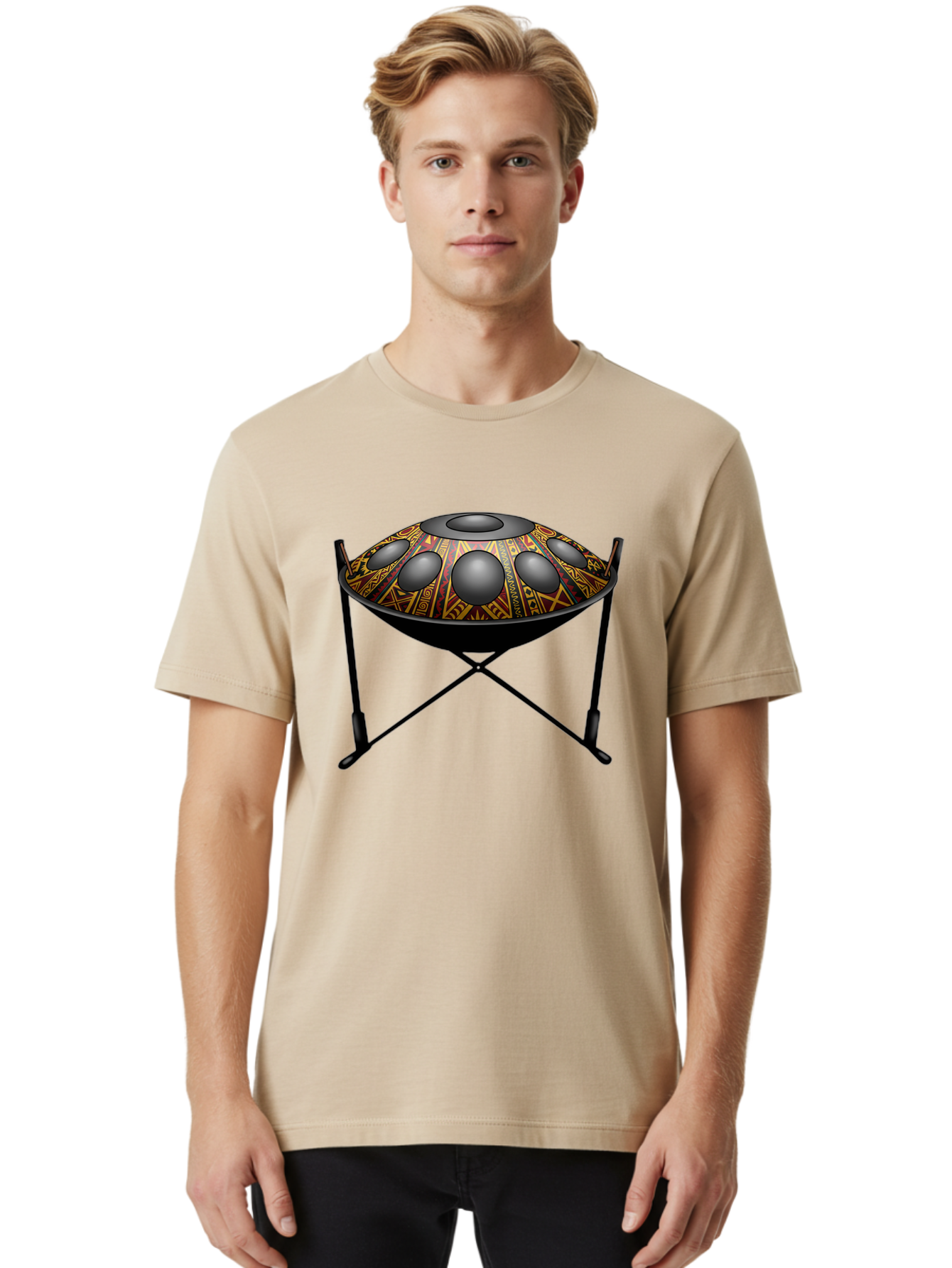 Handpan Men'S Graphic Tee, 100% Cotton, Comfortable Casual Summer Wear, Machine Washable, Vintage Camera, Old Camera, Antique Camera, Black Camera, Classic Photography, Photography Equipment, Nostalgic Device, Film Camera, Camera Art Bam618