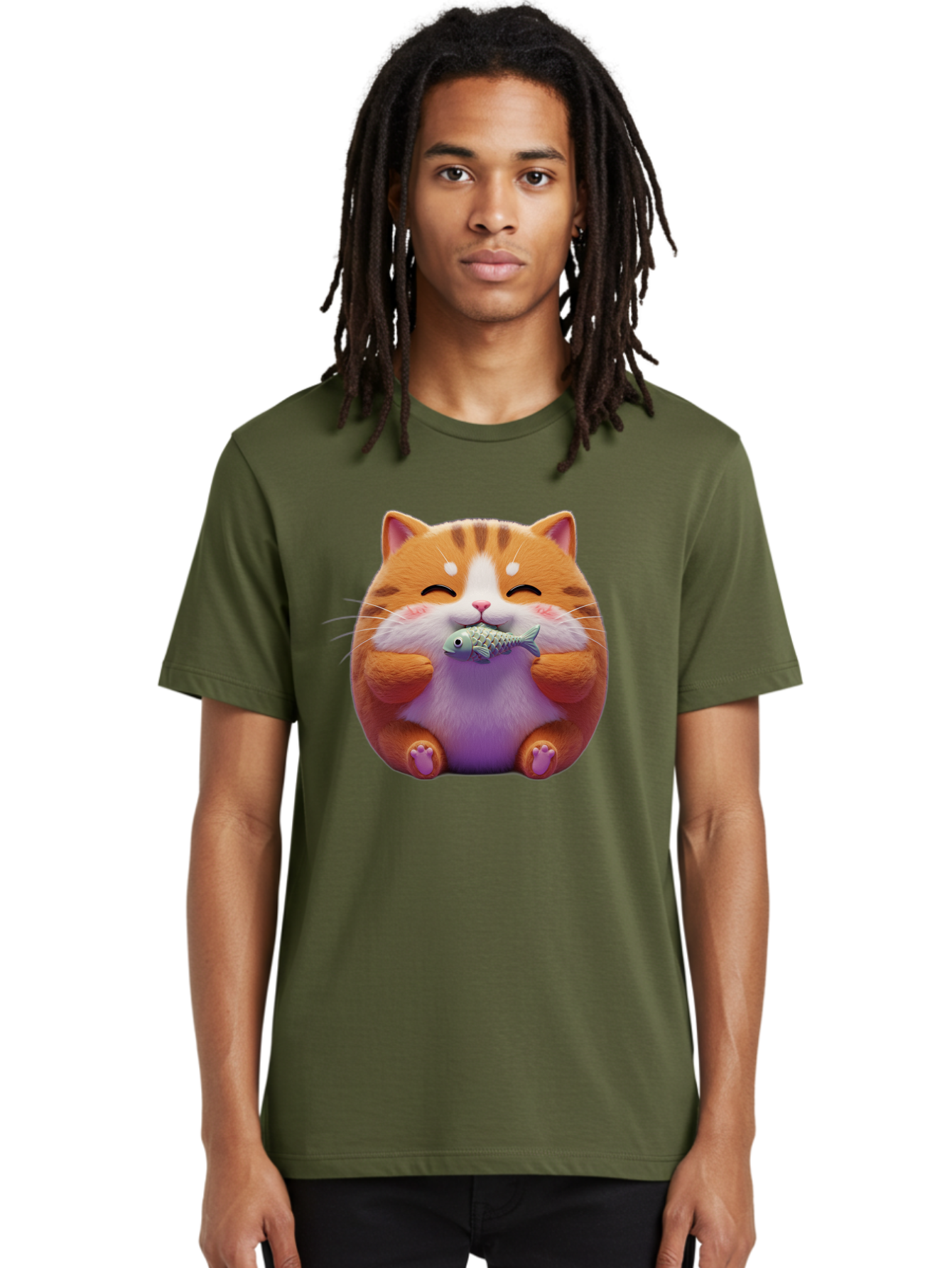 Happy-Cat-With-Fish Men'S Graphic Tee, 100% Cotton, Comfortable Casual Summer Wear, Machine Washable, Vintage Camera, Old Camera, Antique Camera, Black Camera, Classic Photography, Photography Equipment, Nostalgic Device, Film Camera, Bam621