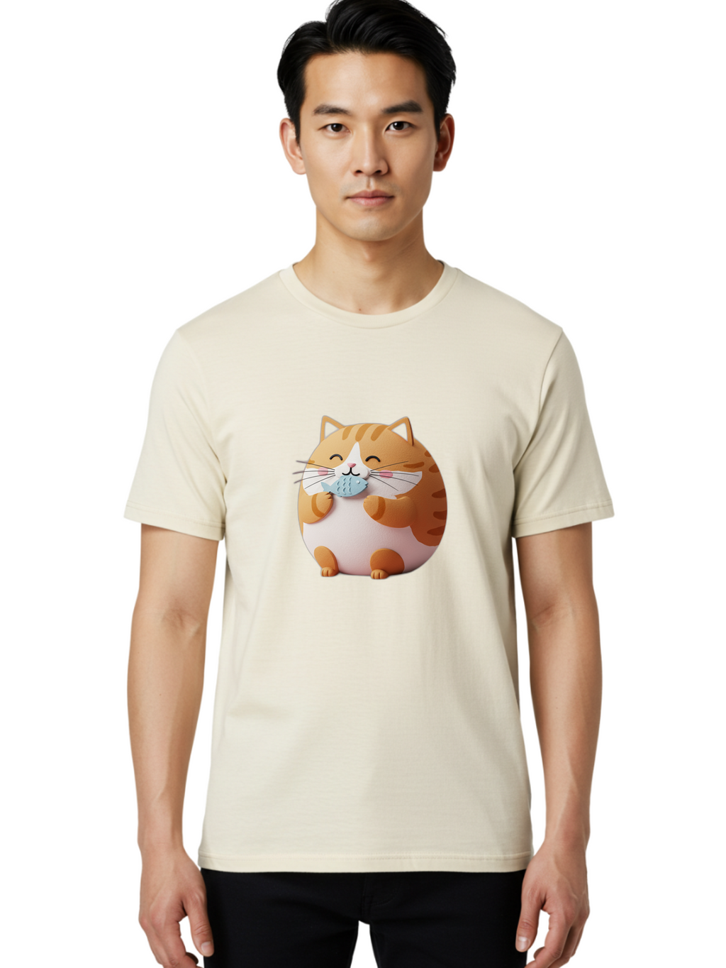 Happy-Orange-Cat Men'S Graphic Tee, 100% Cotton, Comfortable Casual Summer Wear, Machine Washable, Vintage Camera, Old Camera, Antique Camera, Black Camera, Classic Photography, Photography Equipment, Nostalgic Device, Film Camera, Camera Art Bam623