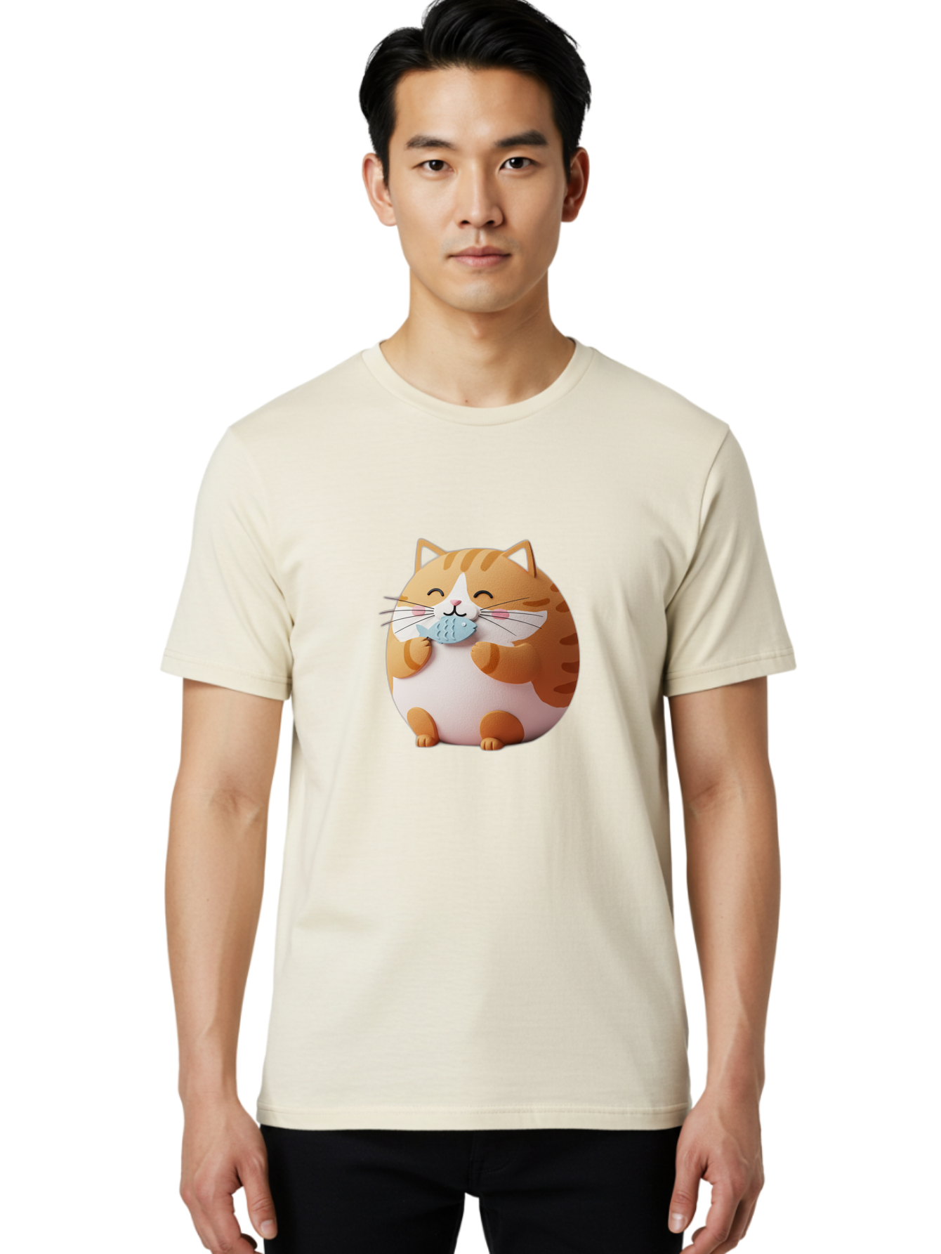 Happy-Orange-Cat Men'S Graphic Tee, 100% Cotton, Comfortable Casual Summer Wear, Machine Washable, Vintage Camera, Old Camera, Antique Camera, Black Camera, Classic Photography, Photography Equipment, Nostalgic Device, Film Camera, Camera Art Bam623
