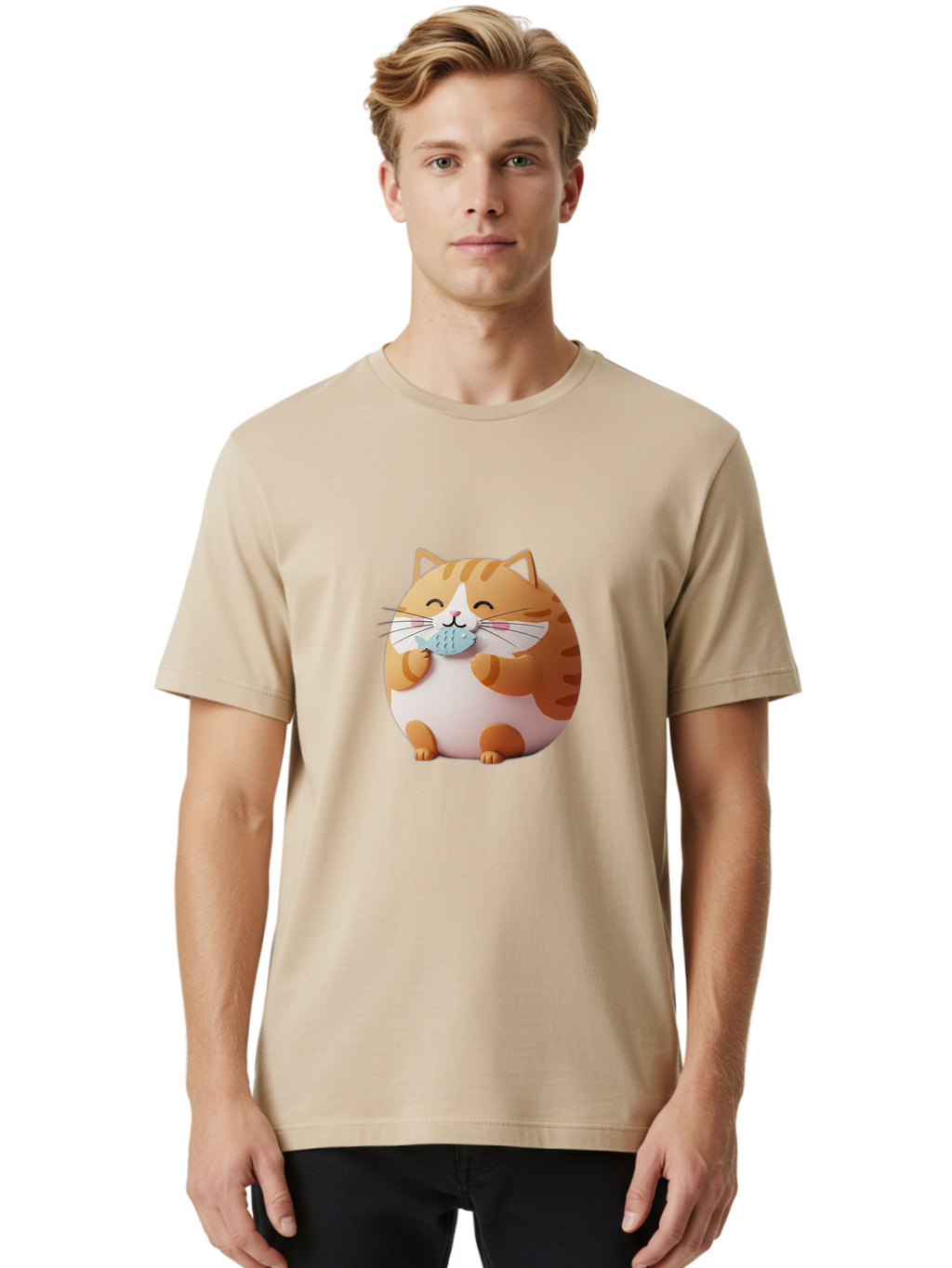 Happy-Orange-Cat Men'S Graphic Tee, 100% Cotton, Comfortable Casual Summer Wear, Machine Washable, Vintage Camera, Old Camera, Antique Camera, Black Camera, Classic Photography, Photography Equipment, Nostalgic Device, Film Camera, Camera Art Bam623
