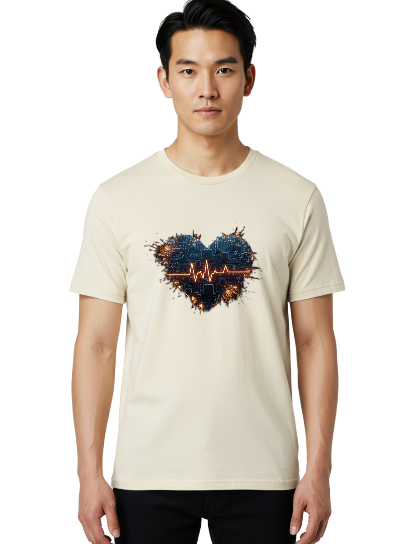 Heart-Circuit Men'S Graphic Tee, 100% Cotton, Comfortable Casual Summer Wear, Machine Washable, Vintage Camera, Old Camera, Antique Camera, Black Camera, Classic Photography, Photography Equipment, Nostalgic Device, Film Camera, Camera Art Bam631