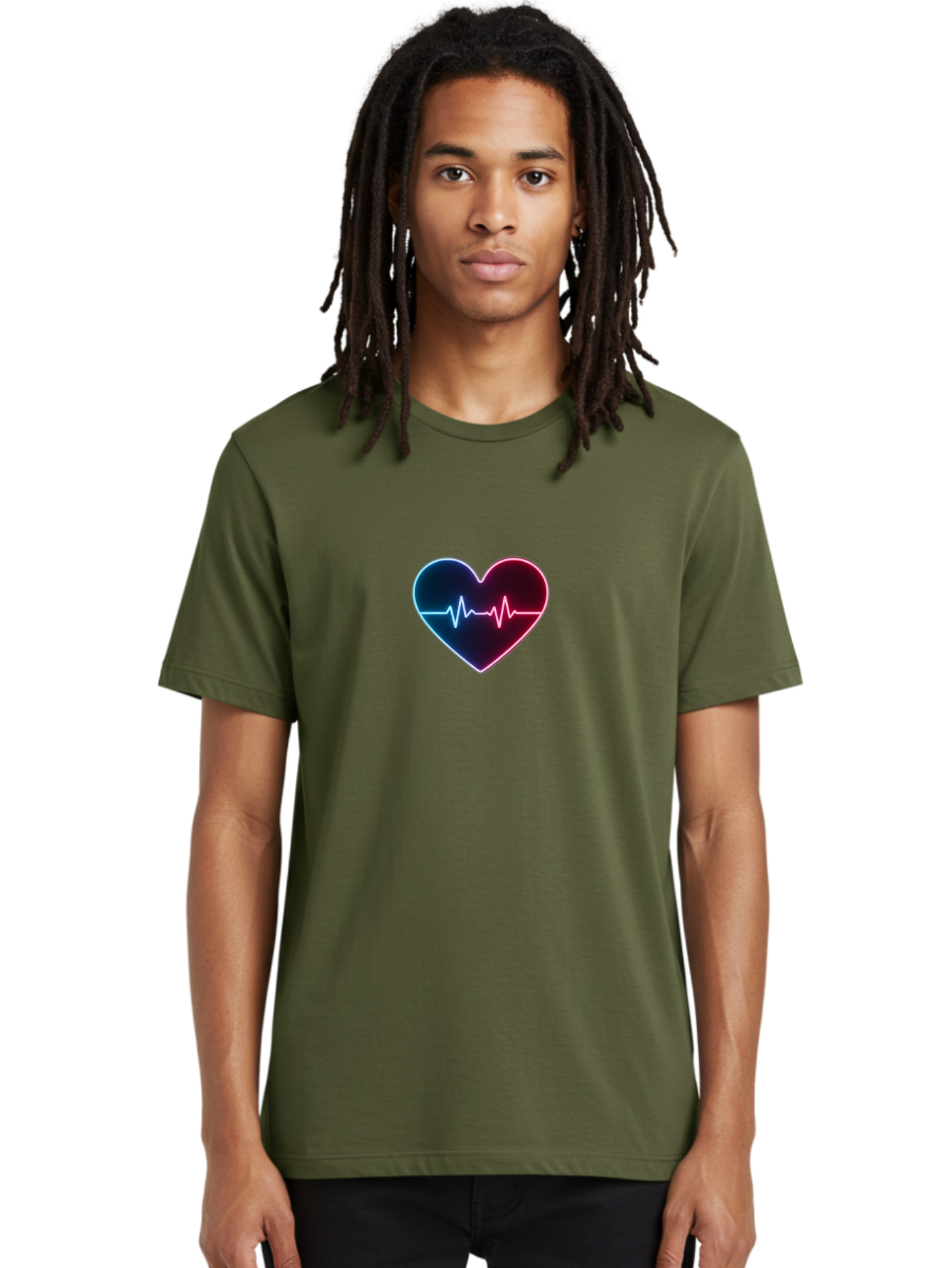 Heart-Ecg Men'S Graphic Tee, 100% Cotton, Comfortable Casual Summer Wear, Machine Washable, Vintage Camera, Old Camera, Antique Camera, Black Camera, Classic Photography, Photography Equipment, Nostalgic Device, Film Camera, Camera Art Bam632