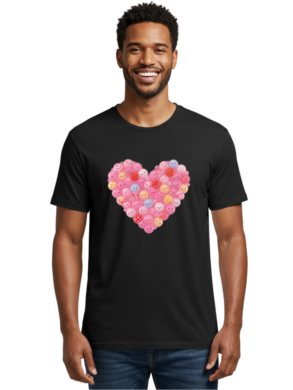 Heart-Of-Emoticon-Gumballs Men'S Graphic Tee, 100% Cotton, Comfortable Casual Summer Wear, Machine Washable, Vintage Camera, Old Camera, Antique Camera, Black Camera, Classic Photography, Photography Equipment, Nostalgic Device, Film Camera, Bam635