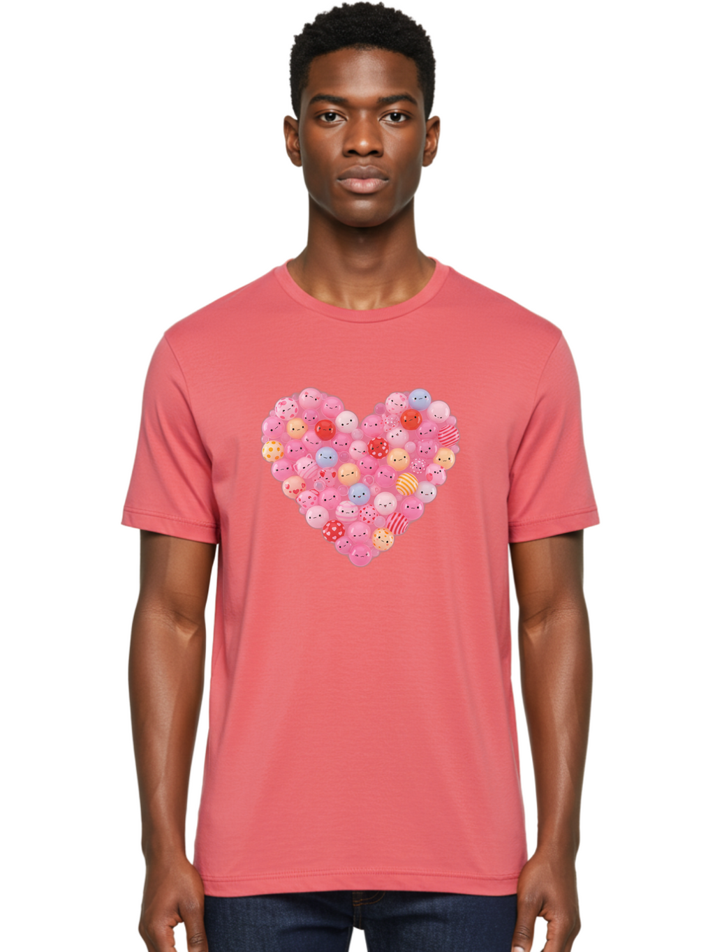 Heart-Of-Emoticon-Gumballs Men'S Graphic Tee, 100% Cotton, Comfortable Casual Summer Wear, Machine Washable, Vintage Camera, Old Camera, Antique Camera, Black Camera, Classic Photography, Photography Equipment, Nostalgic Device, Film Camera, Bam635