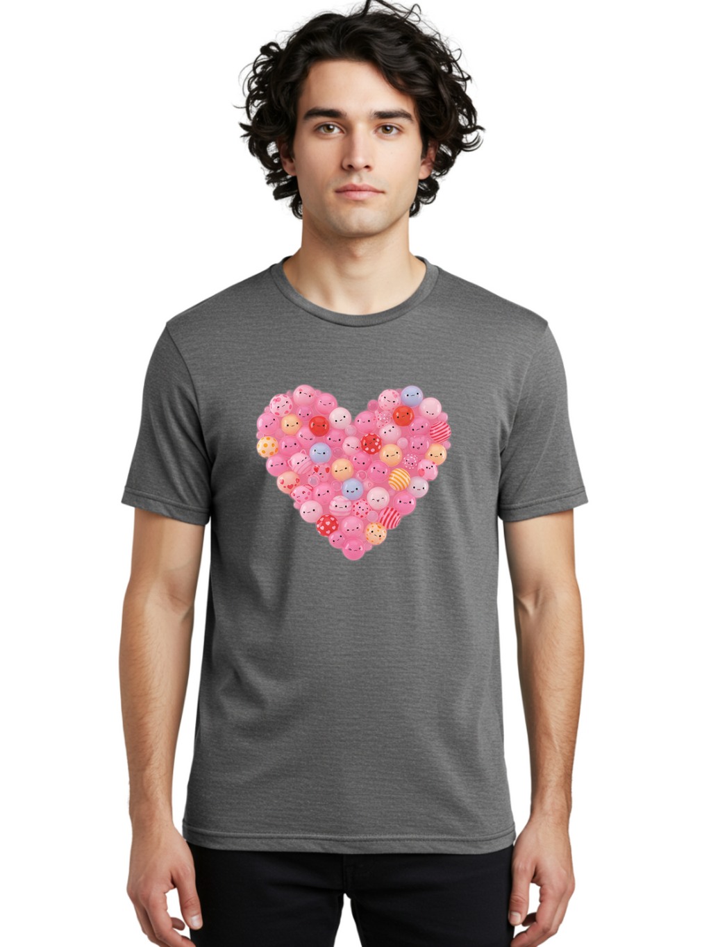 Heart-Of-Emoticon-Gumballs Men'S Graphic Tee, 100% Cotton, Comfortable Casual Summer Wear, Machine Washable, Vintage Camera, Old Camera, Antique Camera, Black Camera, Classic Photography, Photography Equipment, Nostalgic Device, Film Camera, Bam635