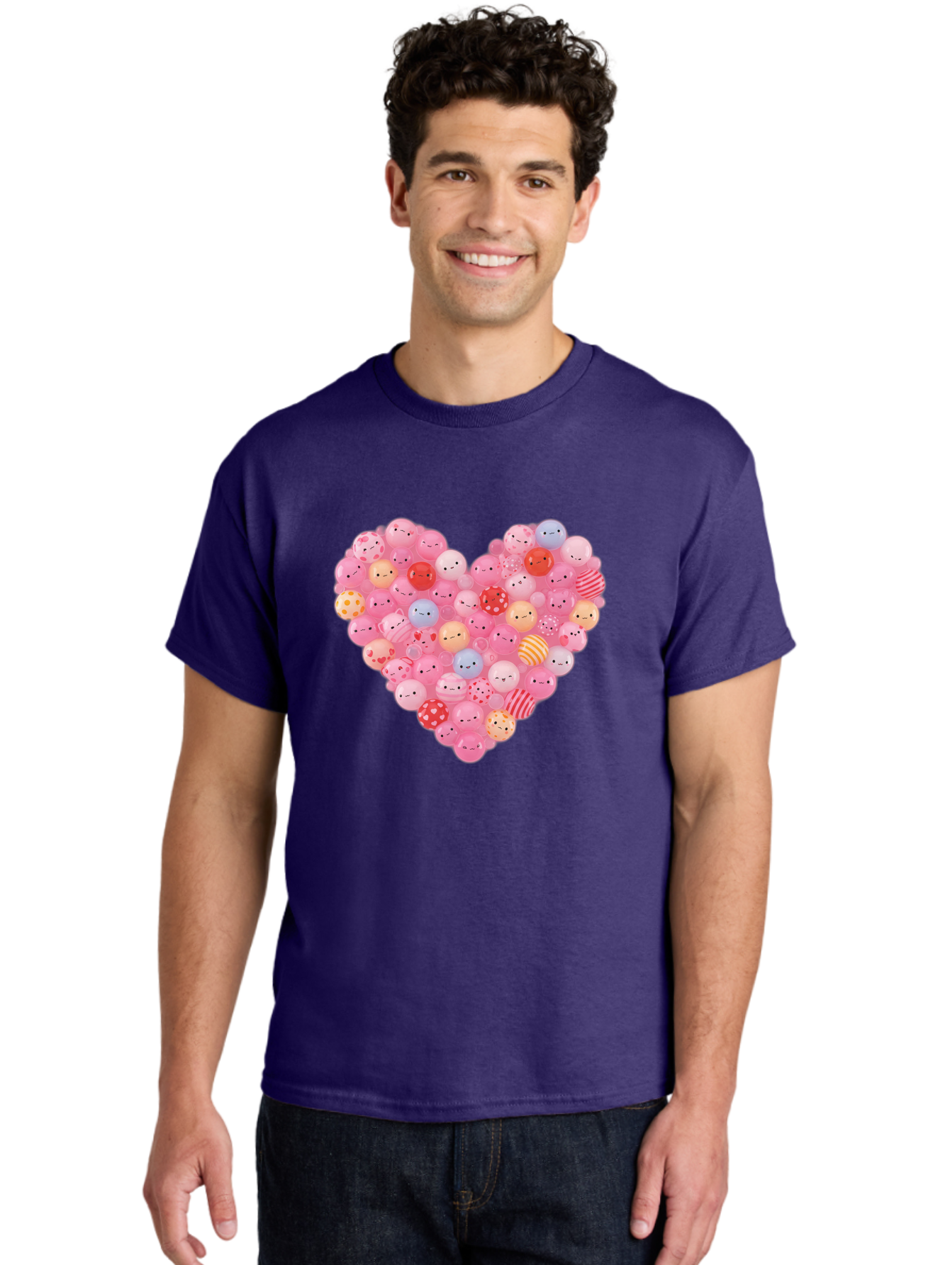 Heart-Of-Emoticon-Gumballs Men'S Graphic Tee, 100% Cotton, Comfortable Casual Summer Wear, Machine Washable, Vintage Camera, Old Camera, Antique Camera, Black Camera, Classic Photography, Photography Equipment, Nostalgic Device, Film Camera, Bam635