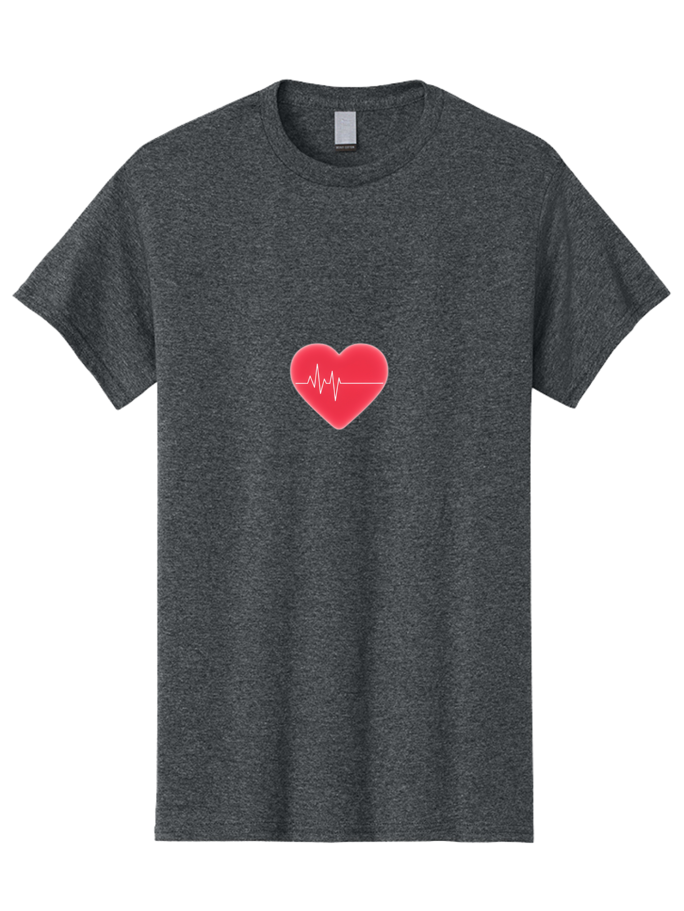 Heart-With-Ecg Men'S Graphic Tee, 100% Cotton, Comfortable Casual Summer Wear, Machine Washable, Vintage Camera, Old Camera, Antique Camera, Black Camera, Classic Photography, Photography Equipment, Nostalgic Device, Film Camera, Camera Art Bam636