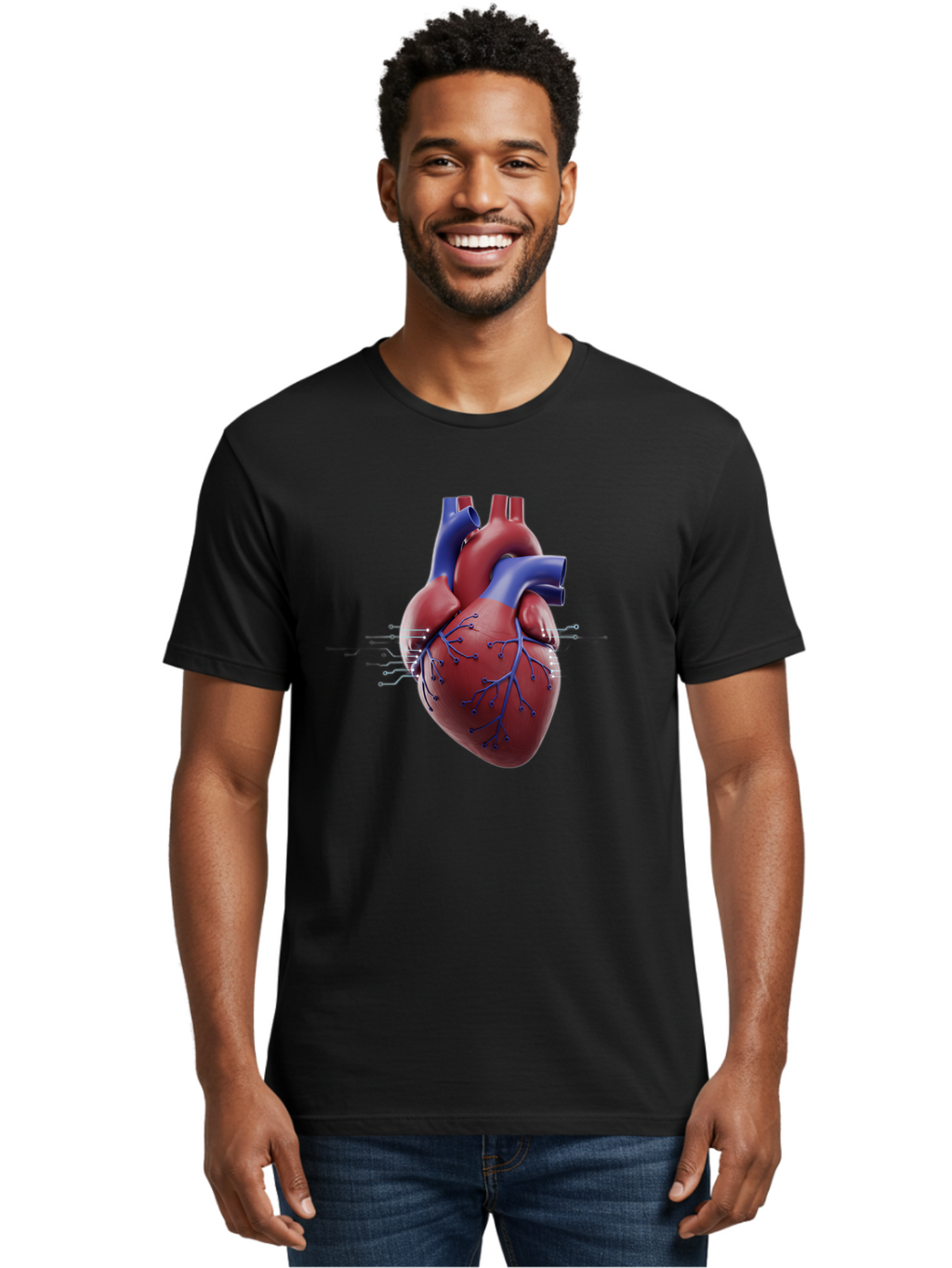 Heart Men'S Graphic Tee, 100% Cotton, Comfortable Casual Summer Wear, Machine Washable, Vintage Camera, Old Camera, Antique Camera, Black Camera, Classic Photography, Photography Equipment, Nostalgic Device, Film Camera, Camera Art Bam637