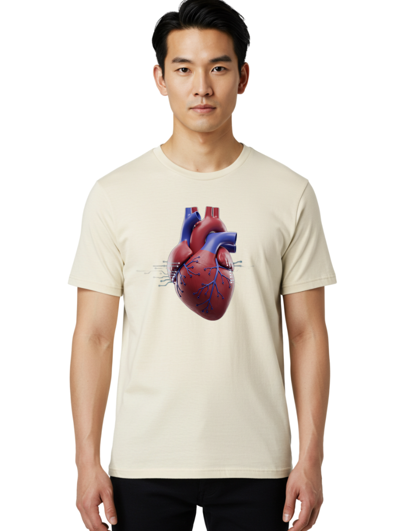 Heart Men'S Graphic Tee, 100% Cotton, Comfortable Casual Summer Wear, Machine Washable, Vintage Camera, Old Camera, Antique Camera, Black Camera, Classic Photography, Photography Equipment, Nostalgic Device, Film Camera, Camera Art Bam637