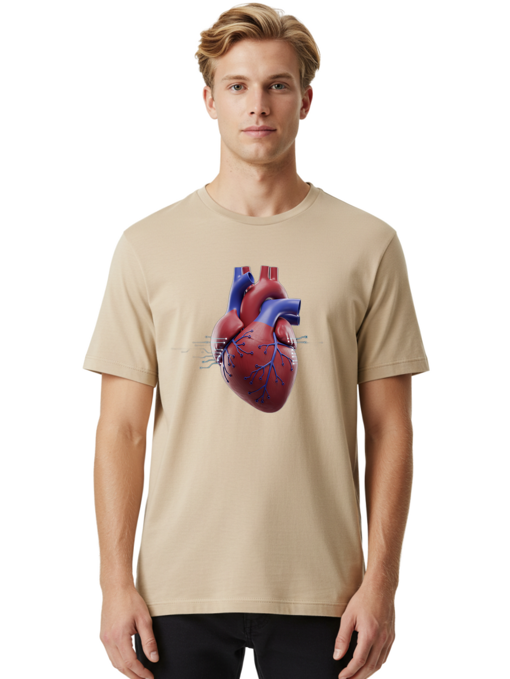 Heart Men'S Graphic Tee, 100% Cotton, Comfortable Casual Summer Wear, Machine Washable, Vintage Camera, Old Camera, Antique Camera, Black Camera, Classic Photography, Photography Equipment, Nostalgic Device, Film Camera, Camera Art Bam637