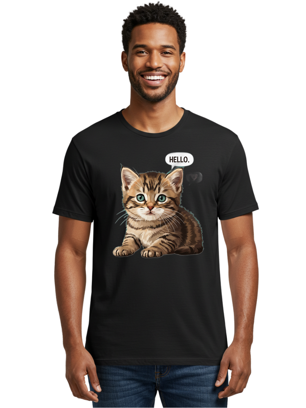 Hello-Kitten Men'S Graphic Tee, 100% Cotton, Comfortable Casual Summer Wear, Machine Washable, Vintage Camera, Old Camera, Antique Camera, Black Camera, Classic Photography, Photography Equipment, Nostalgic Device, Film Camera, Camera Art Bam640